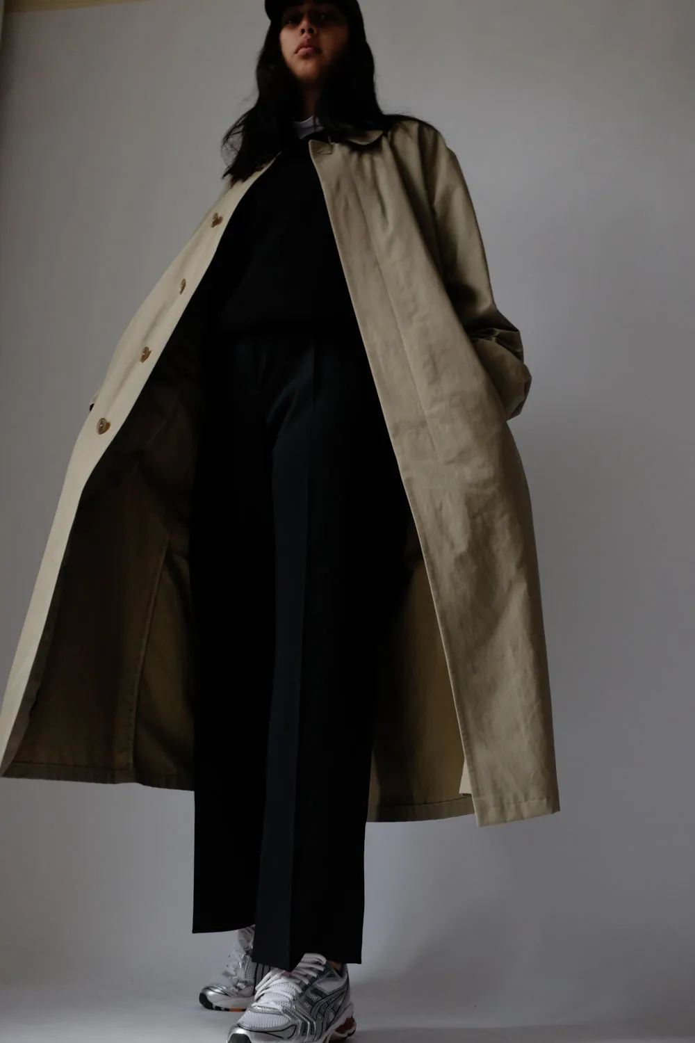 0063_CLEAN CLASSY BEIGE TRENCH COAT