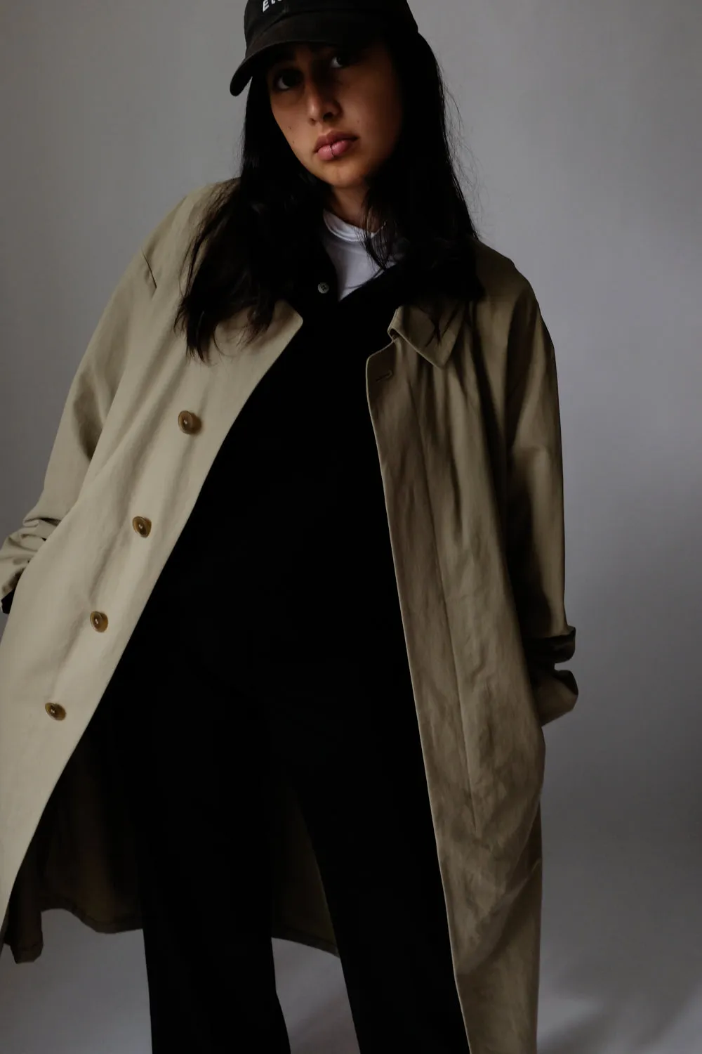 0063_CLEAN CLASSY BEIGE TRENCH COAT