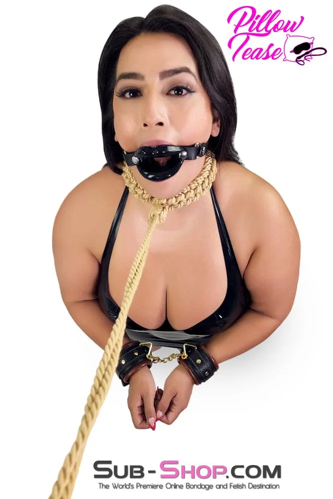 0742DL      Roped Filly Braided Rope Bondage Collar and Leash Set