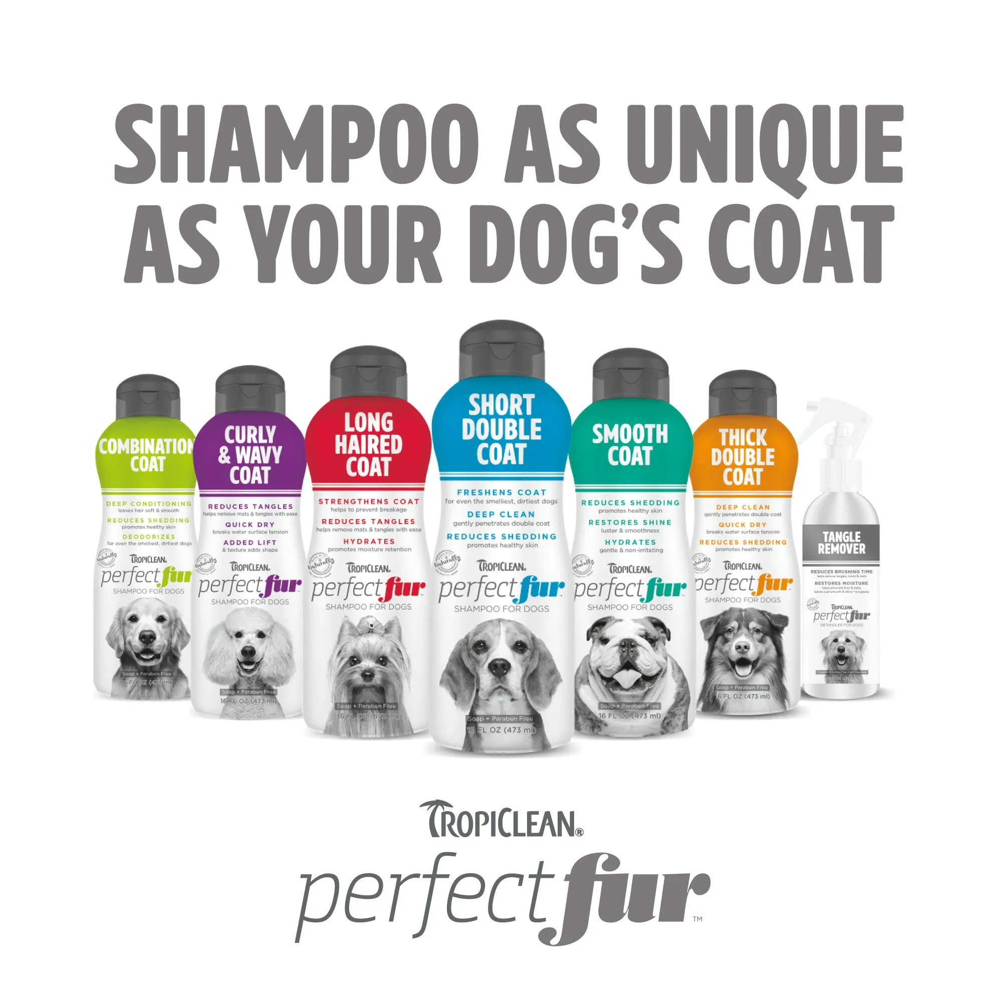 20% OFF: Tropiclean PerfectFur™ Short Double Coat Shampoo For Dogs