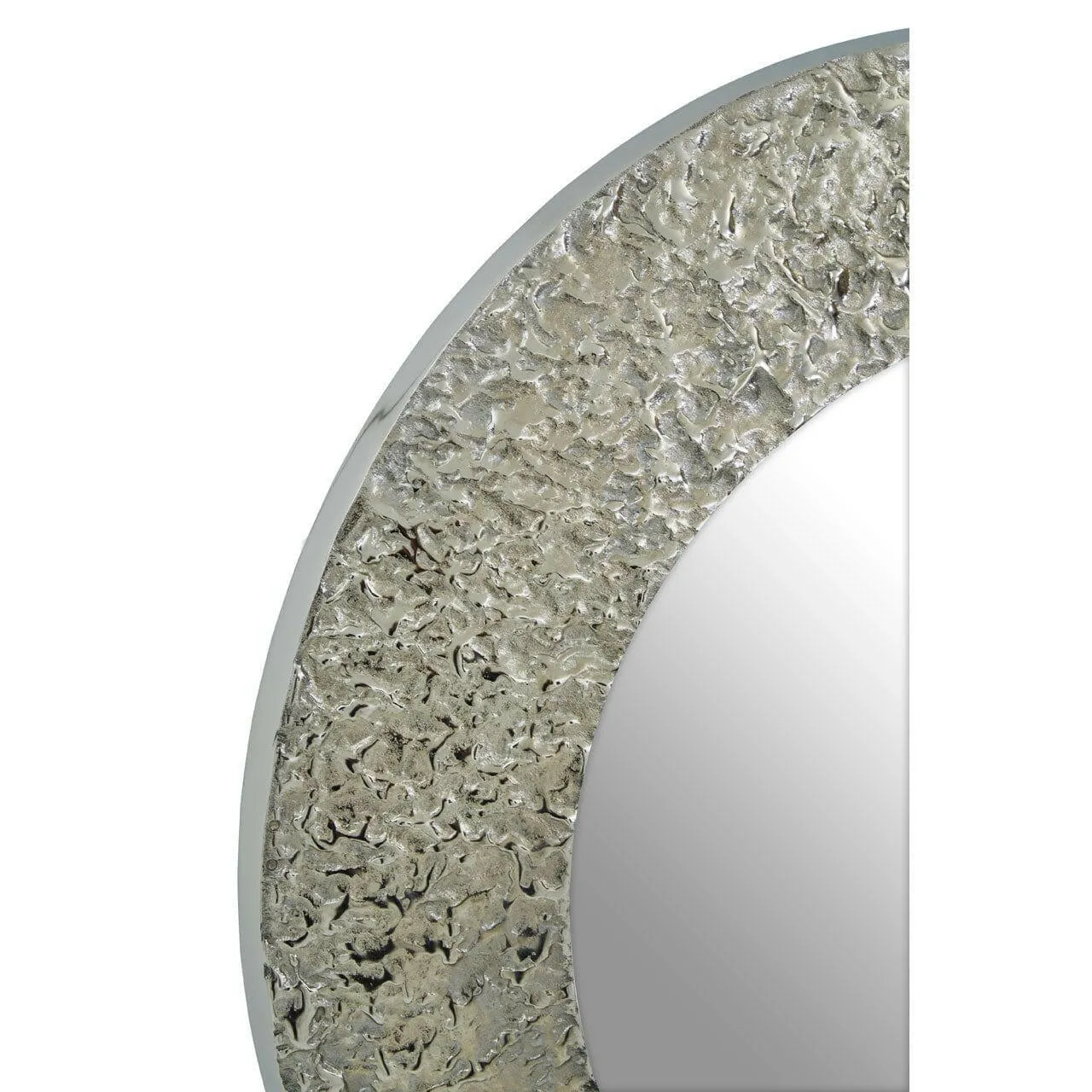 Almora Nickle Finish Wall Mirror