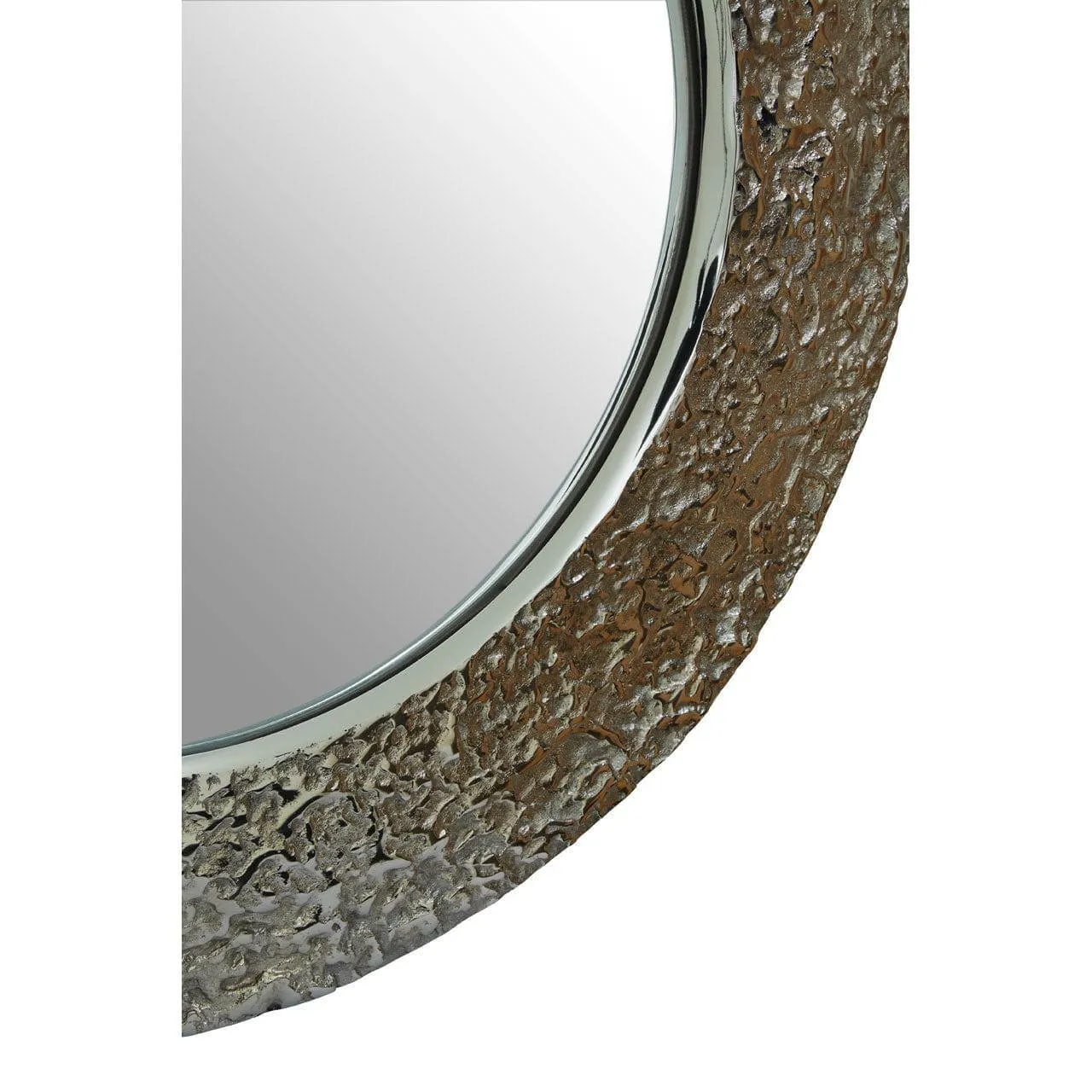 Almora Nickle Finish Wall Mirror