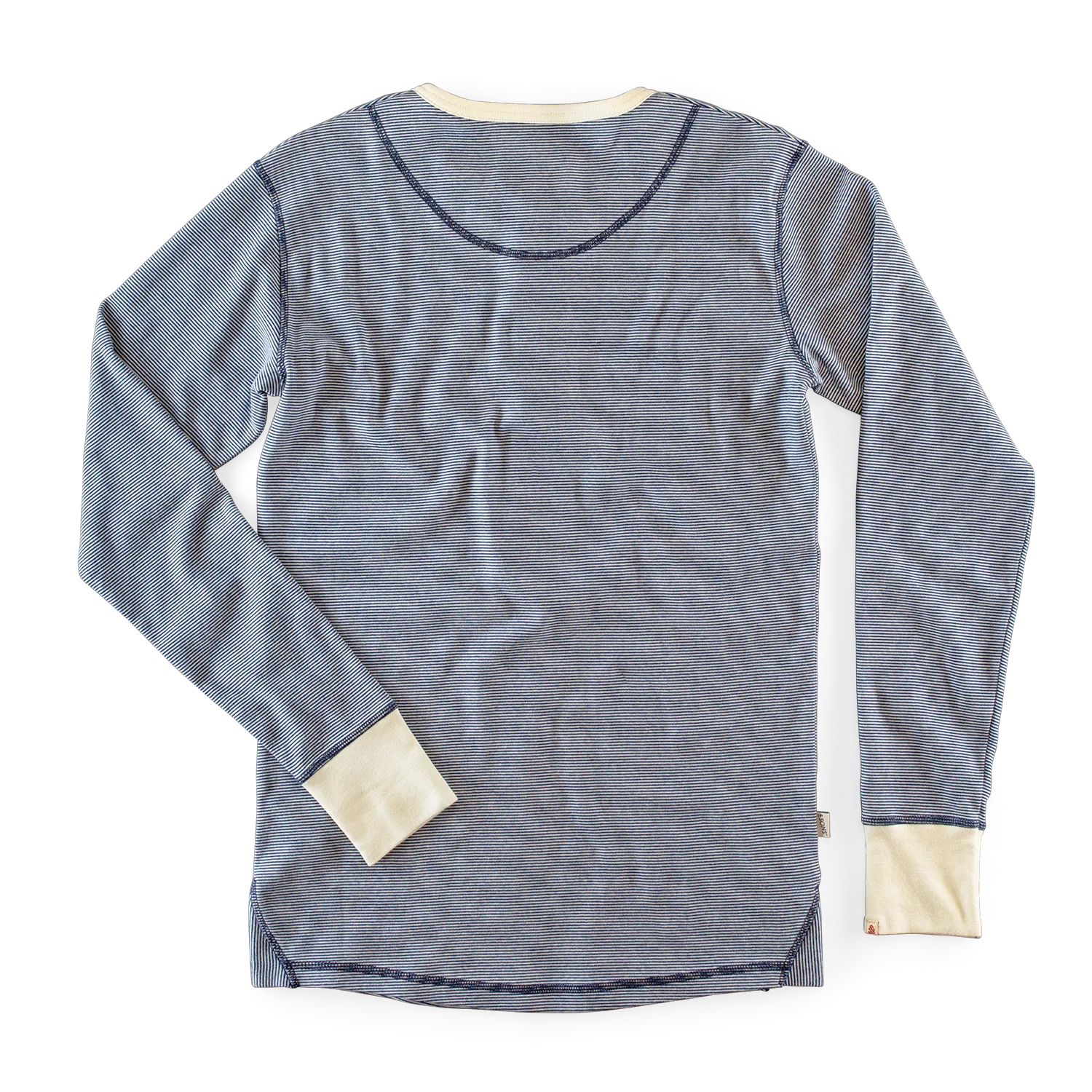 &SONS Wilder Henley Ticking Blue