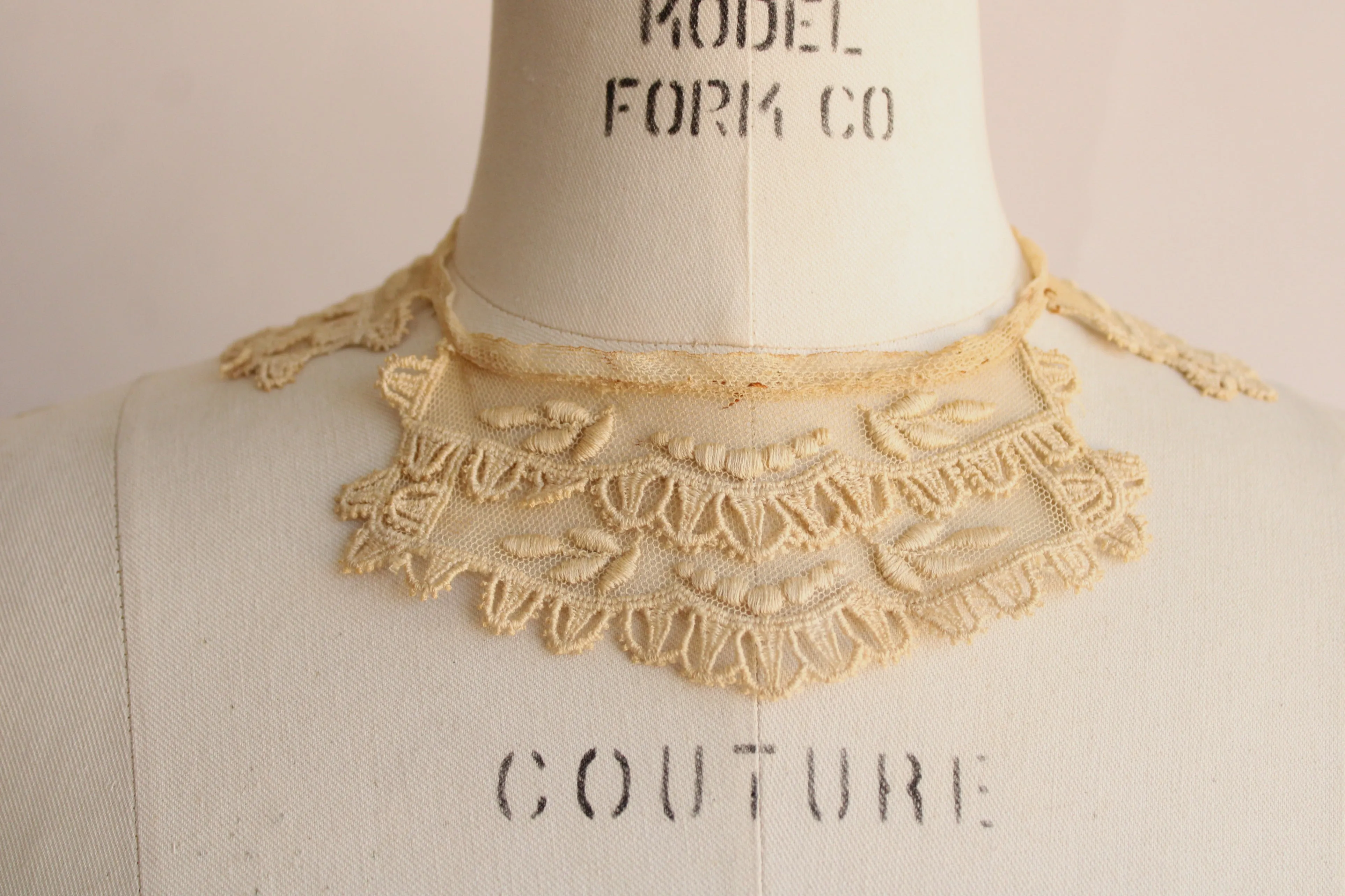 Antique 1910s 1920s Lace Collar