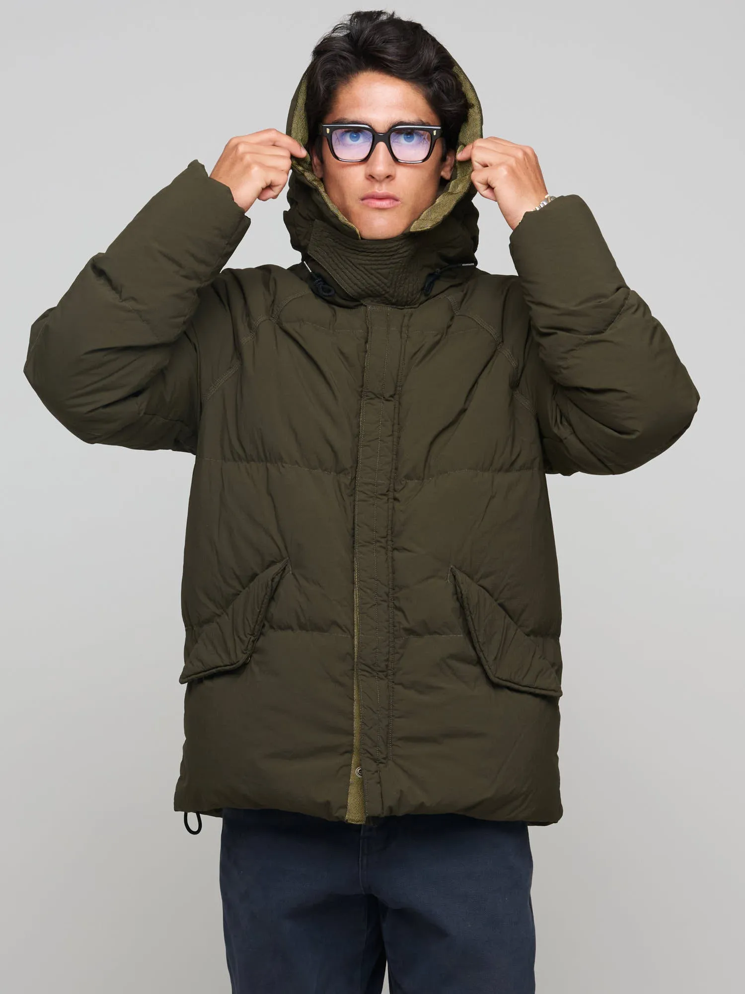 Artic Down Parka (no visible logo), Dark Olive