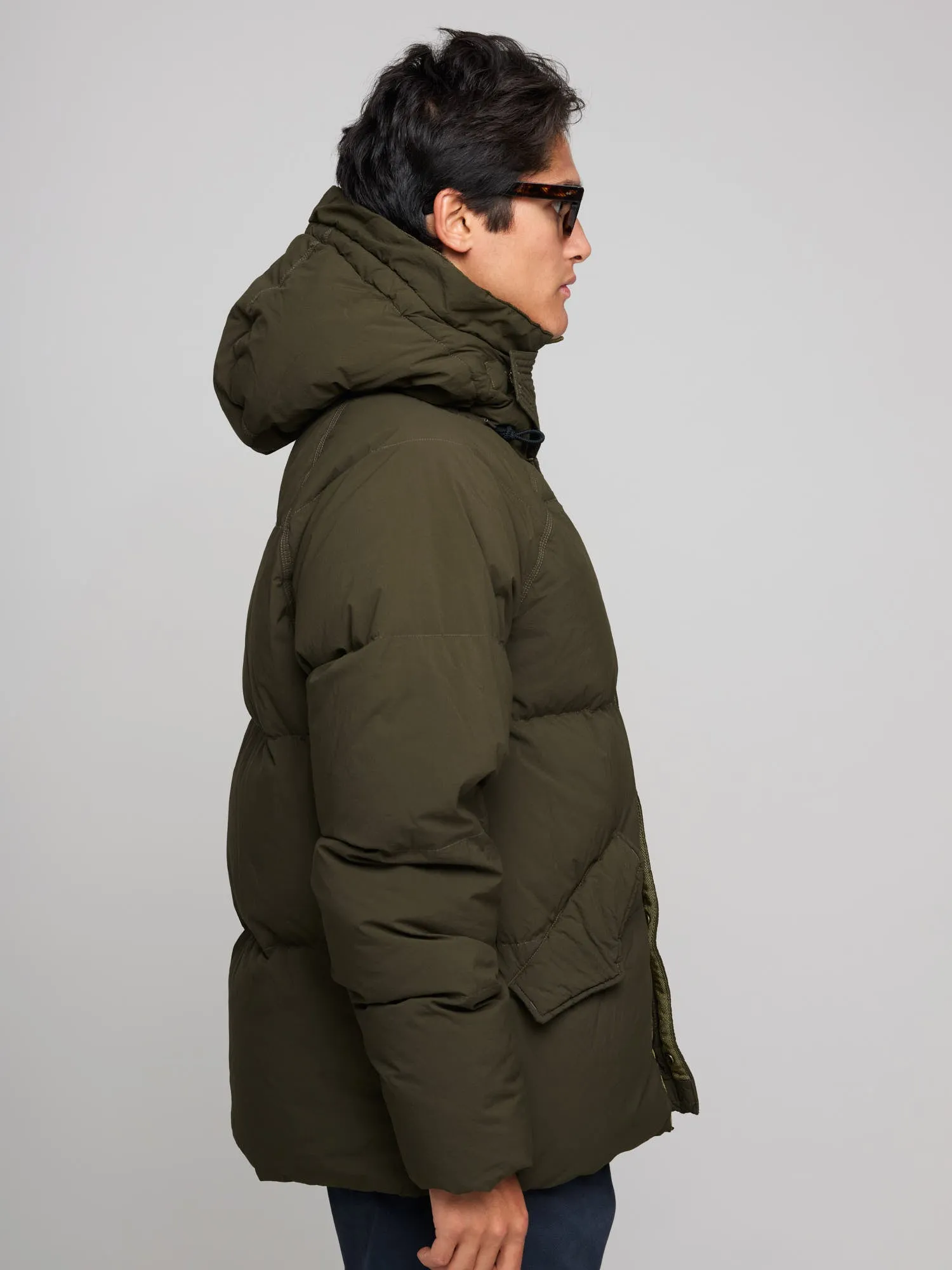 Artic Down Parka (no visible logo), Dark Olive