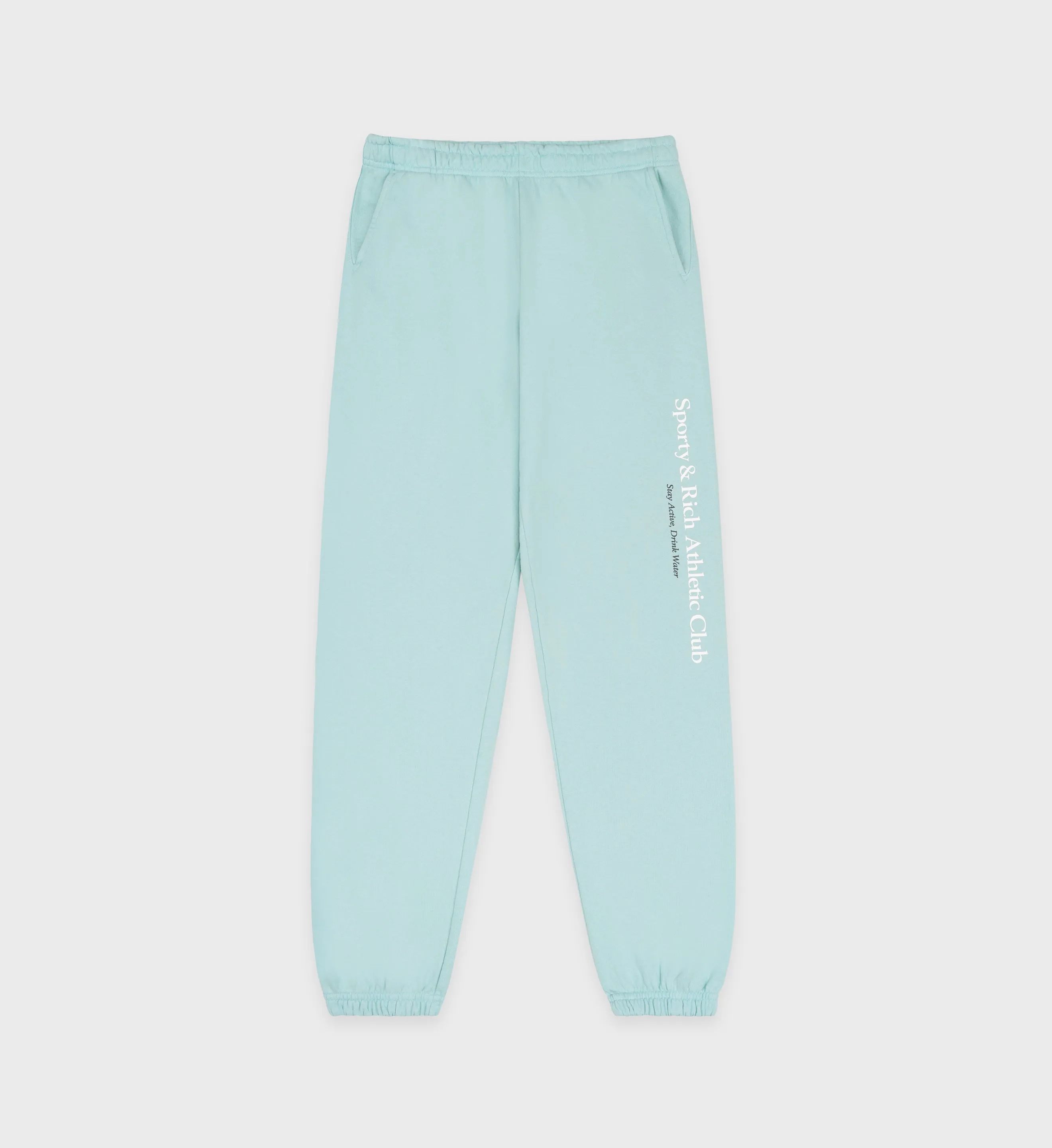 Athletic Club Sweatpant - Aqua/White