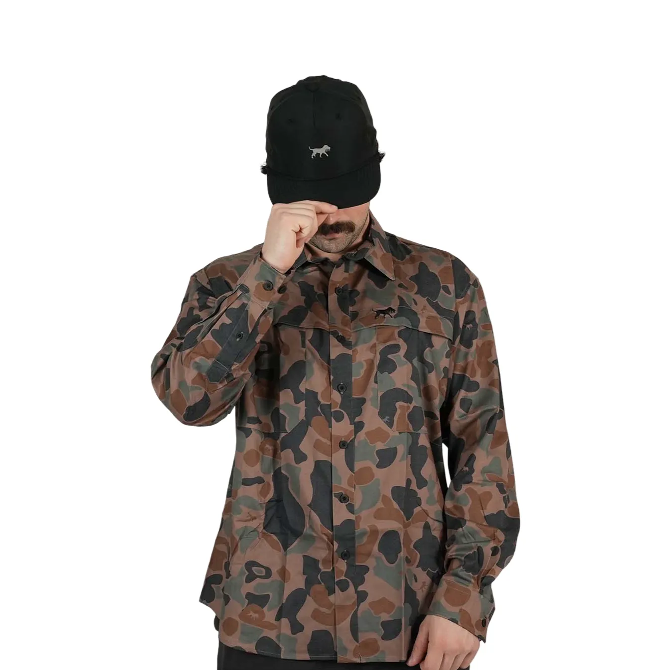 Bamboo Fishing Shirt - Duck Camo LS