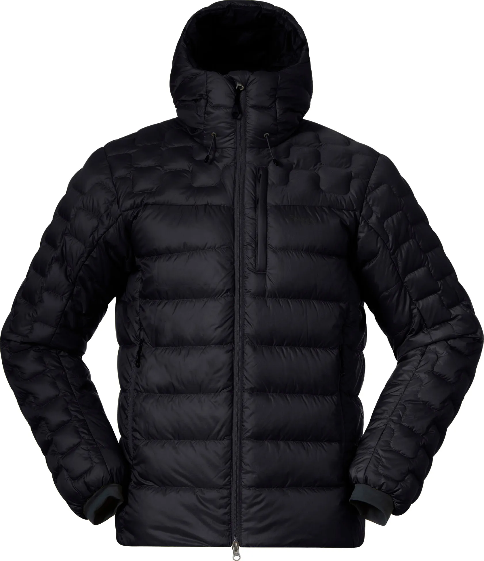 Bergans Men&#x27;s Magma Medium Down Jacket With Hood Black | Buy Bergans Men&#x27;s Magma Medium Down Jacket With Hood Black here | Outnorth