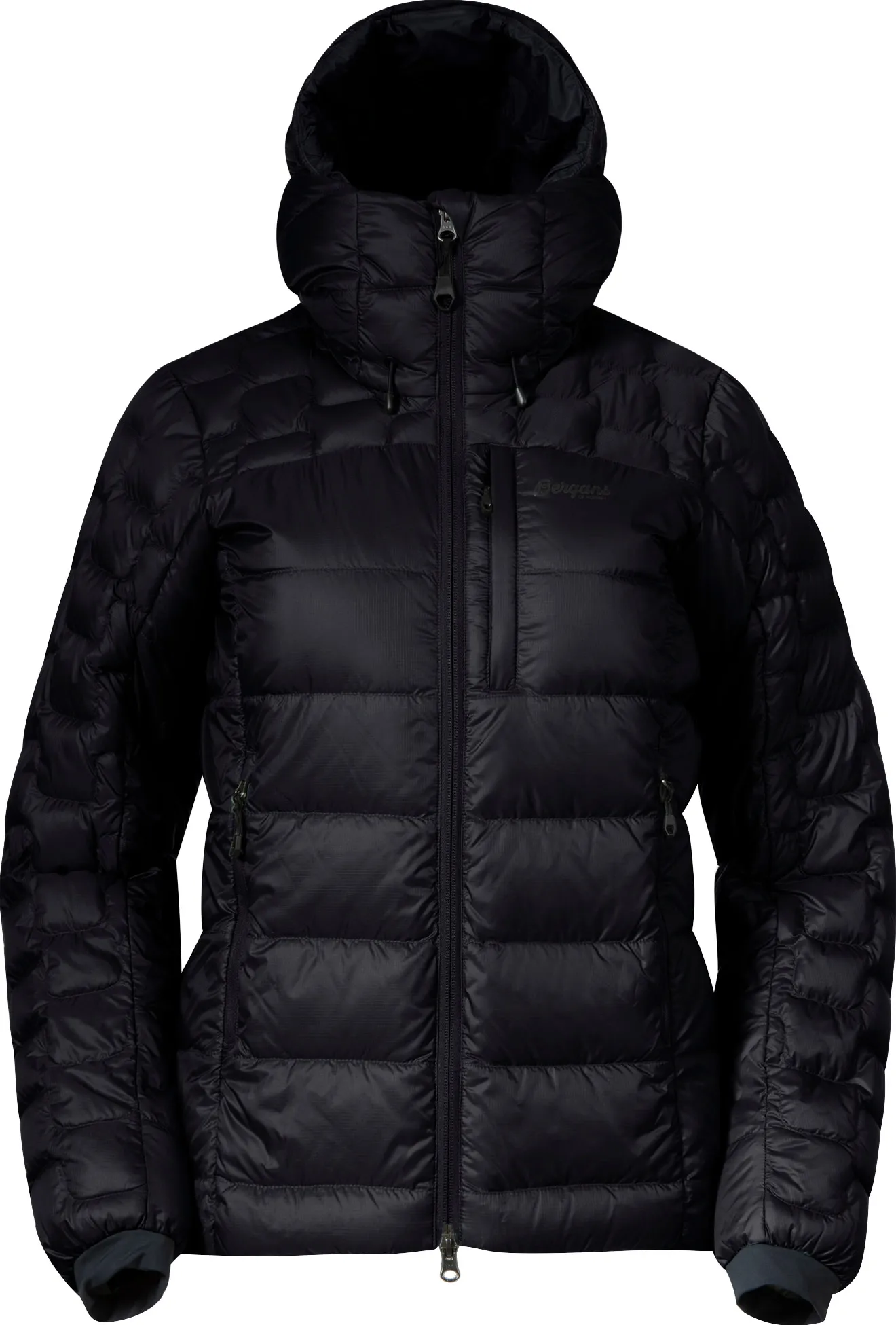 Bergans Women&#x27;s Magma Medium Down Jacket With Hood Black | Buy Bergans Women&#x27;s Magma Medium Down Jacket With Hood Black here | Outnorth