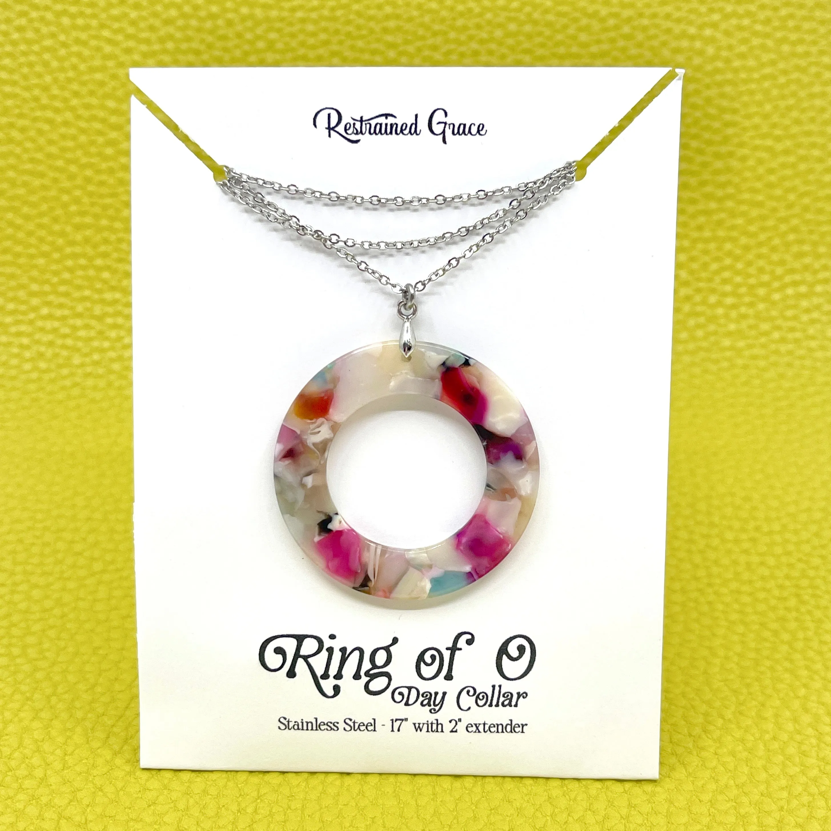 Big & Bold Acetate Ring of O Day Collar - Multicolored