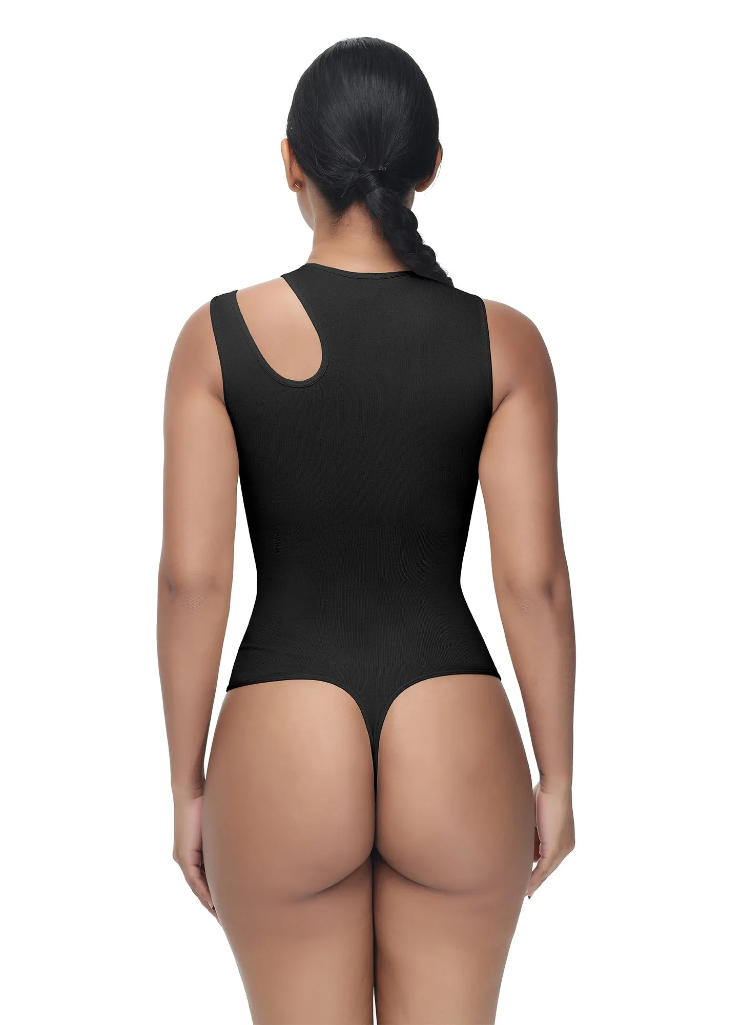 Bodysuit for Women Tummy control Tops Cutout Sleeveless Bodysuit Thong Sculpting with Removable Padding