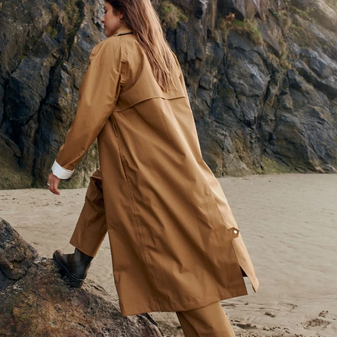 Boheme Trench Rain Coat - Bark