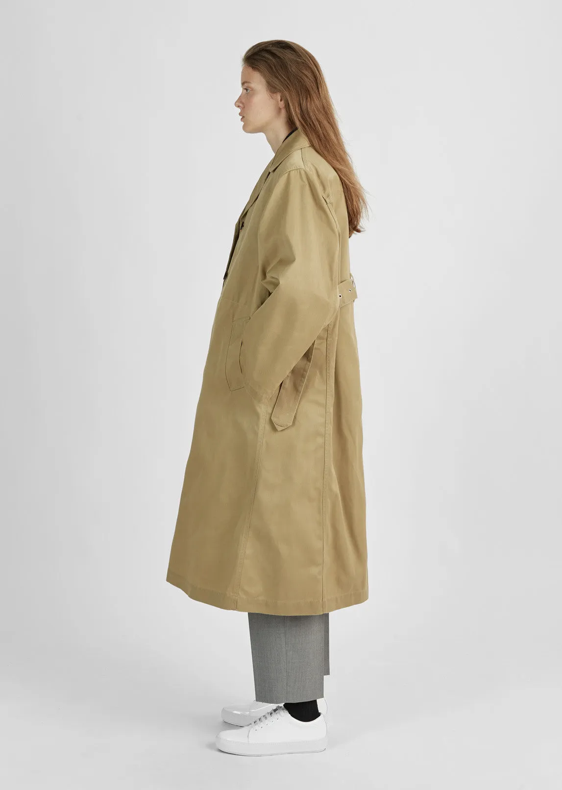 Bonded Cotton Trench Coat