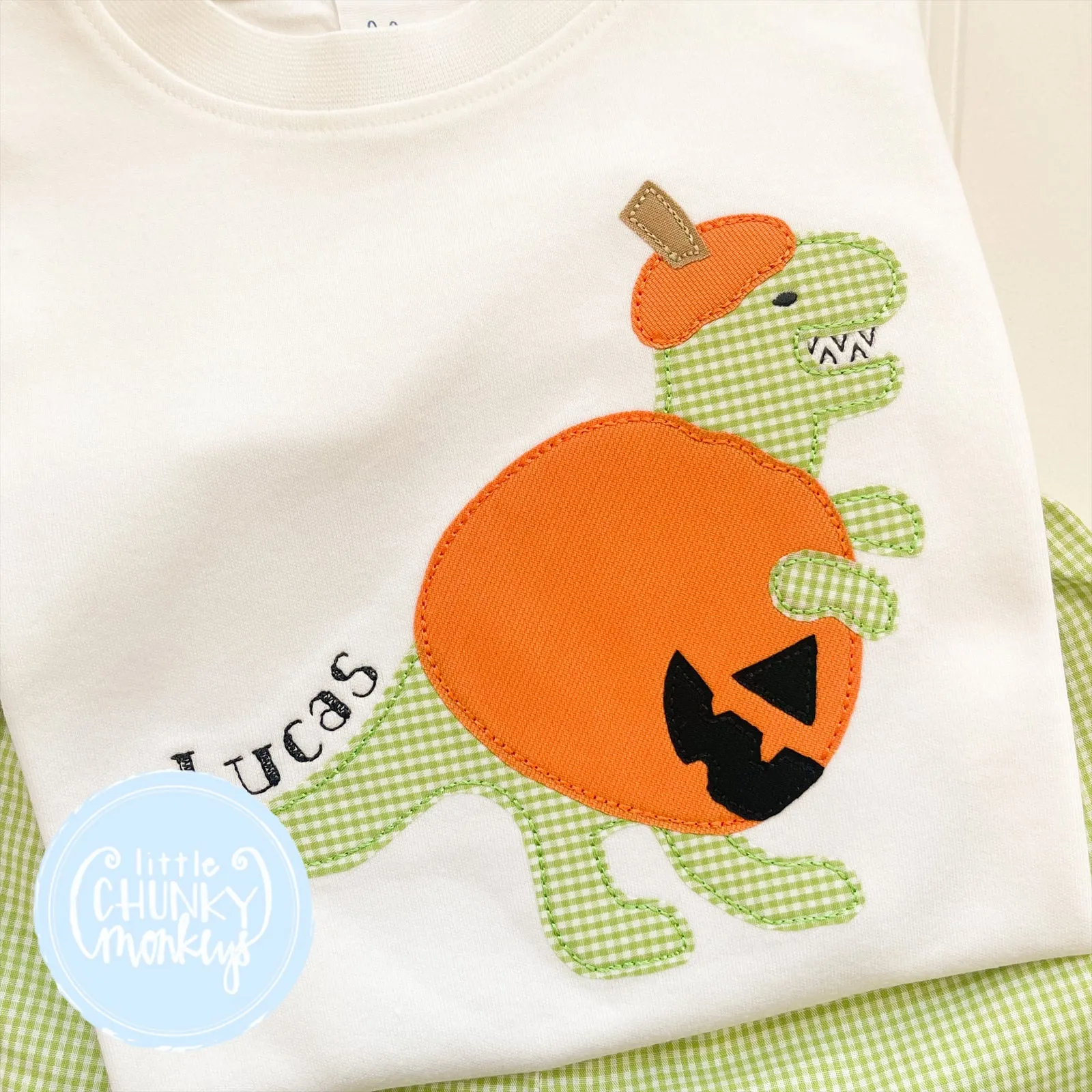 Boy Shirt - Dino Pumpkin Costume