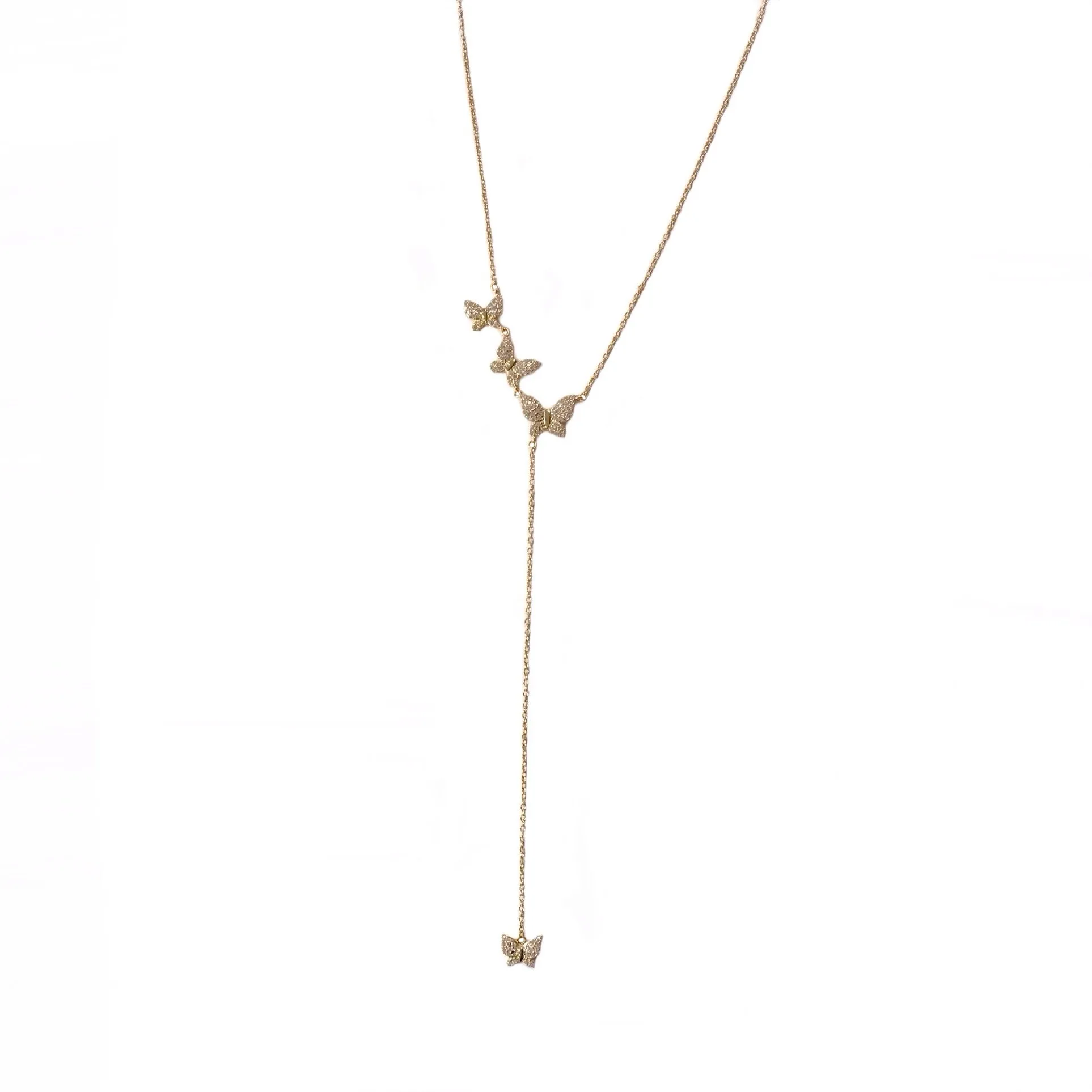 Butterfly Lariat Necklace