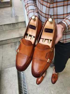 Buy Brown Double Monk Strap Loafer by GentWith | Free Shipping