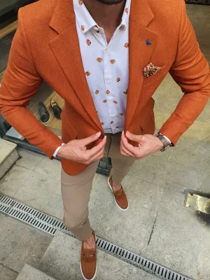 Buy Cinnamon Slim Fit Blazer by GentWith.com with Free Shipping