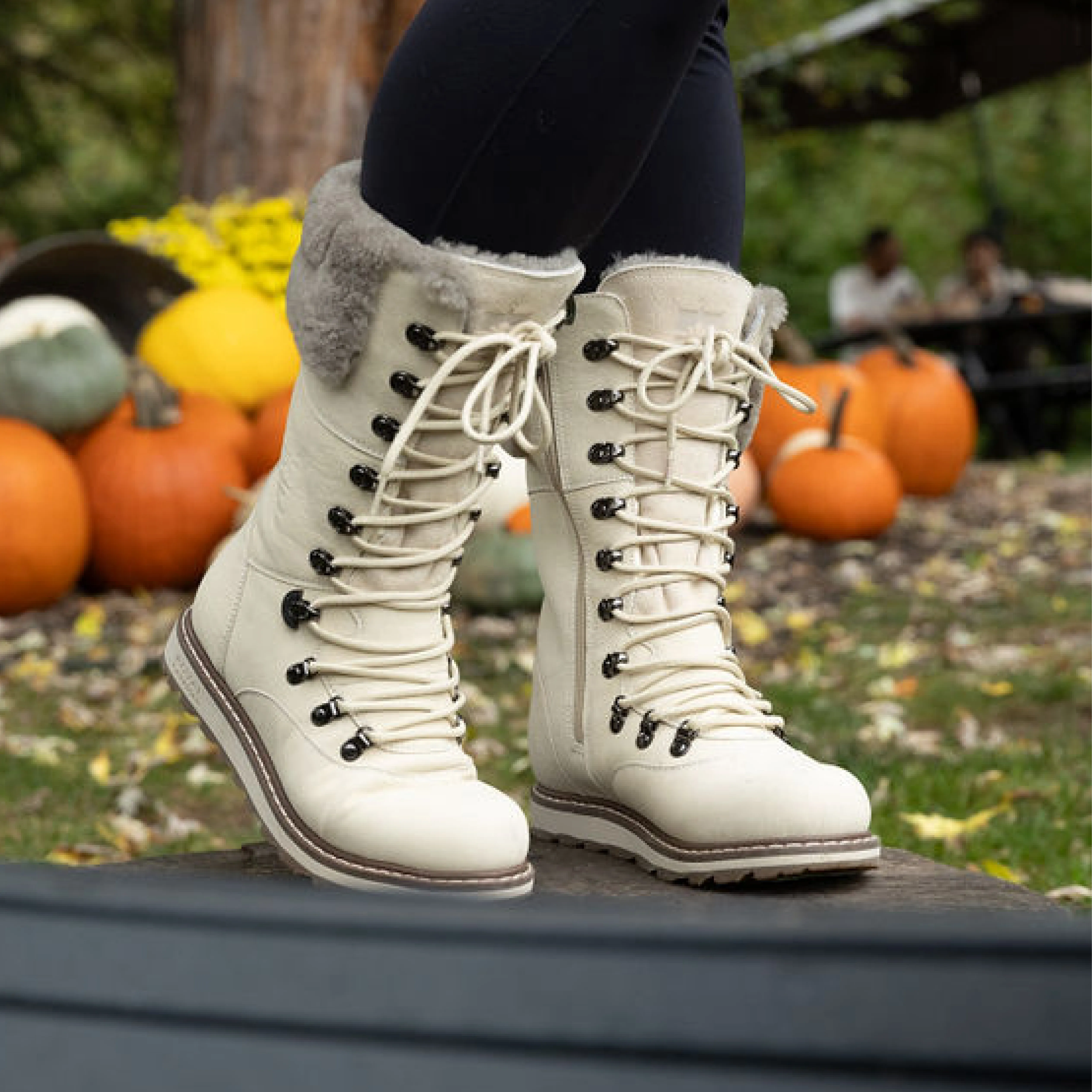 CASTLEGAR | Women's Winter Boot Pale Ale White