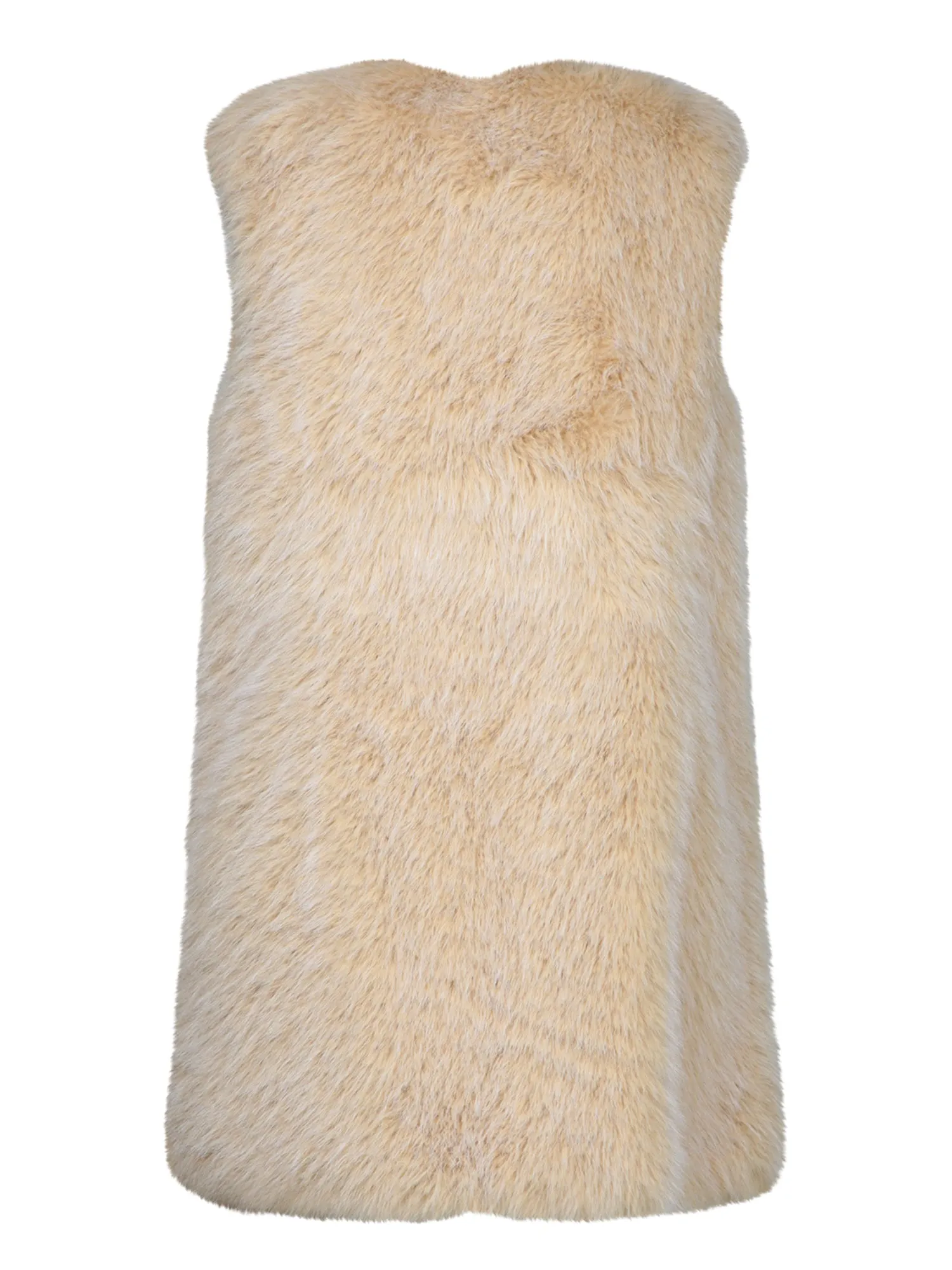 Chantilly Cream Ecofur Vest