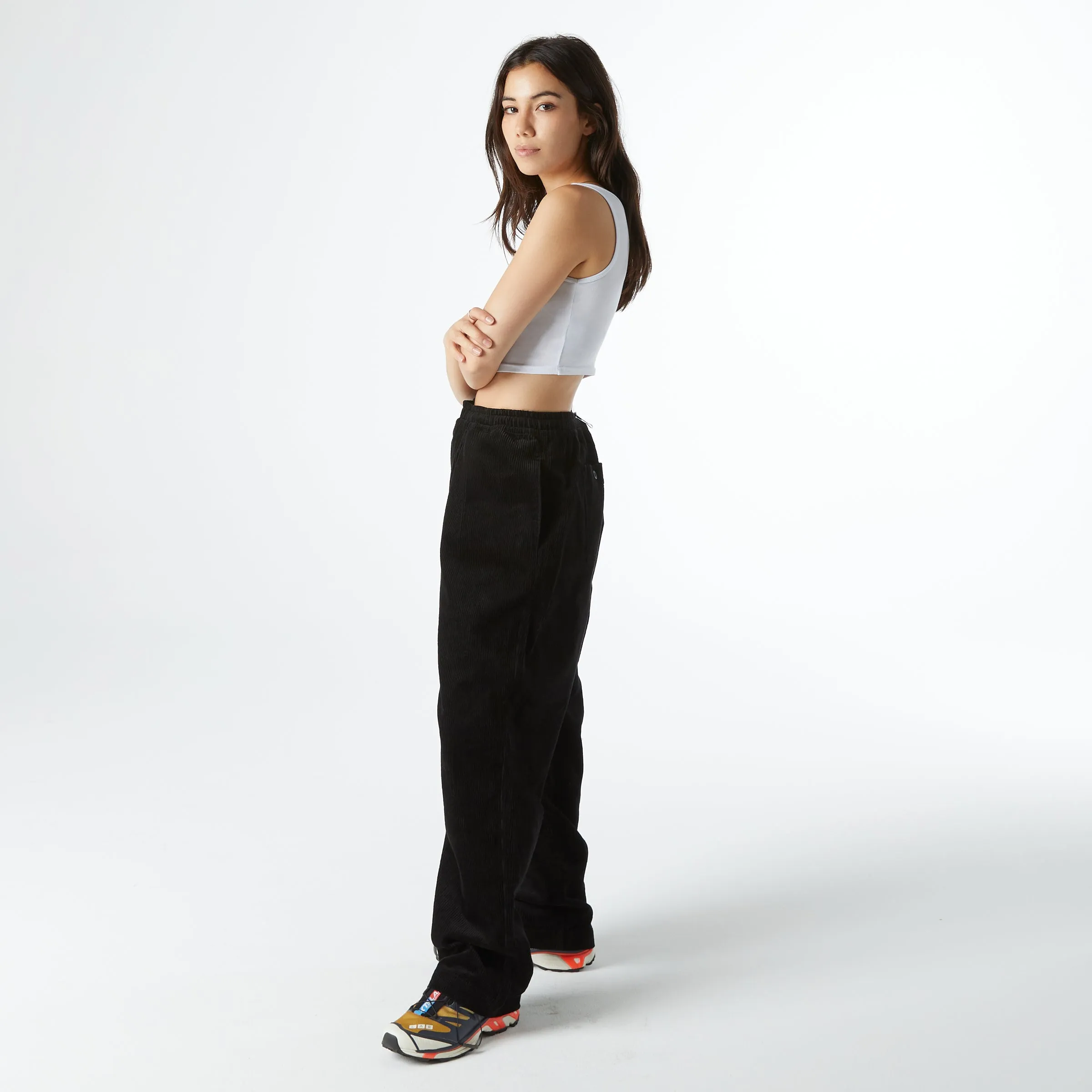 CORDUROY LEISURE PANT (Black)