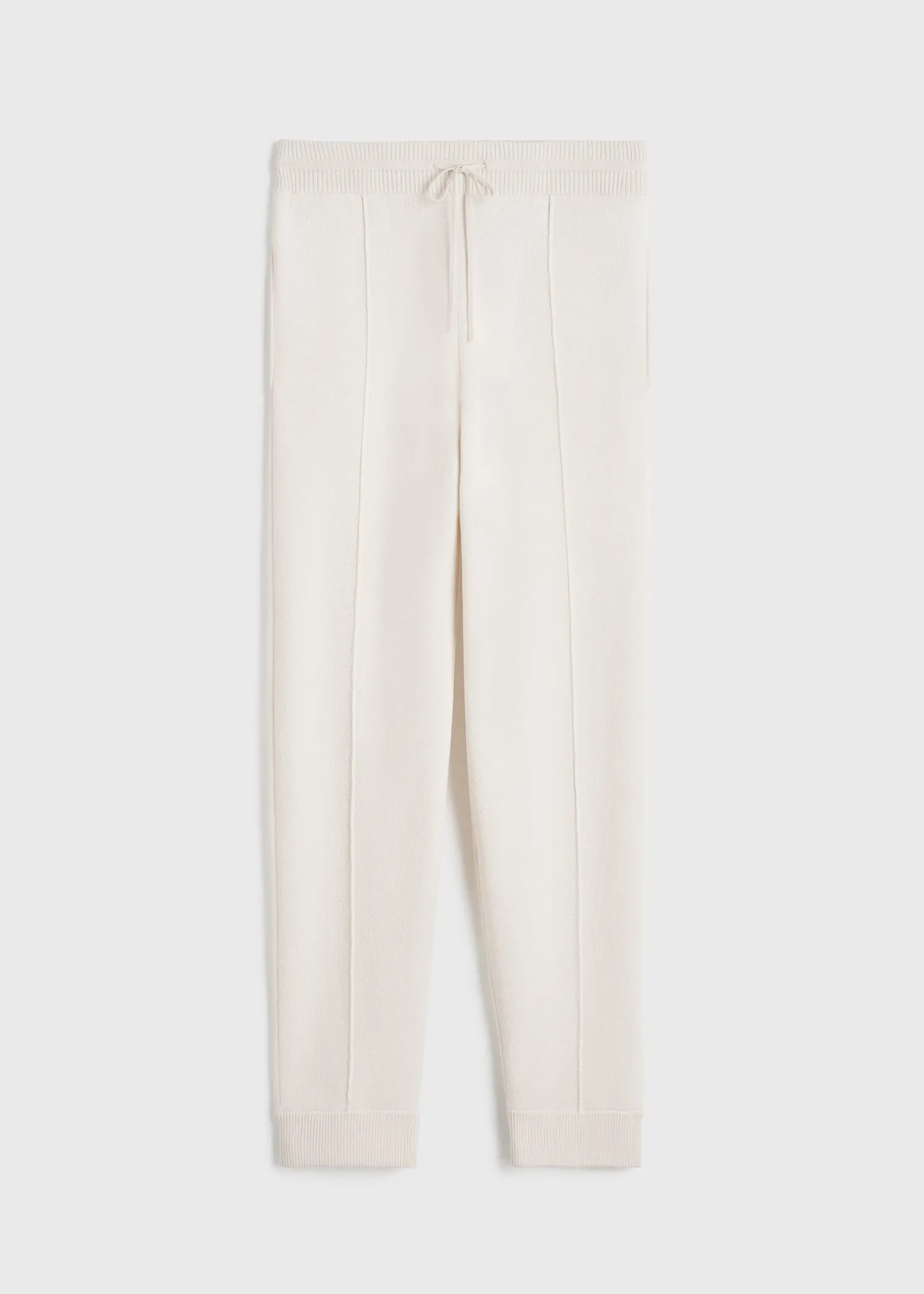 Cotton cashmere sweatpants macadamia