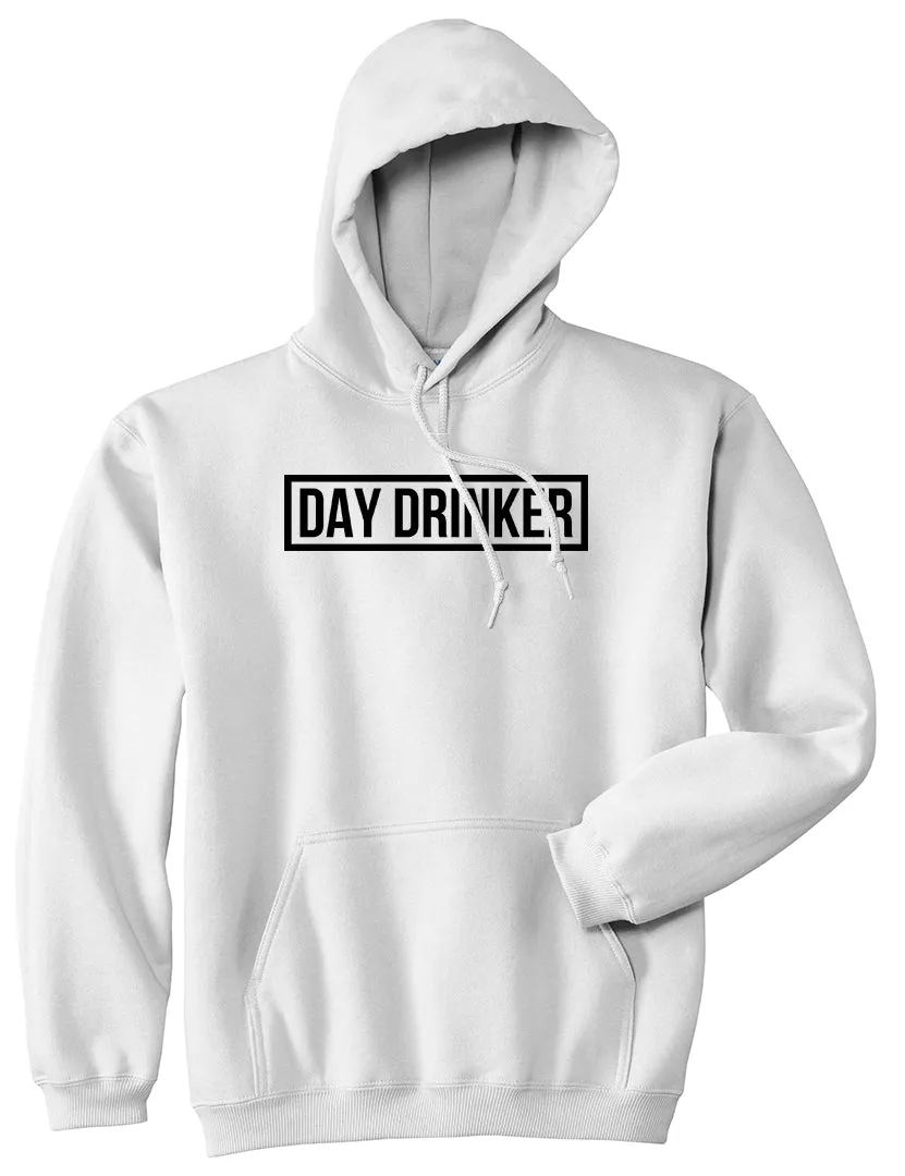 Day Drinker Box Logo Mens Pullover Hoodie