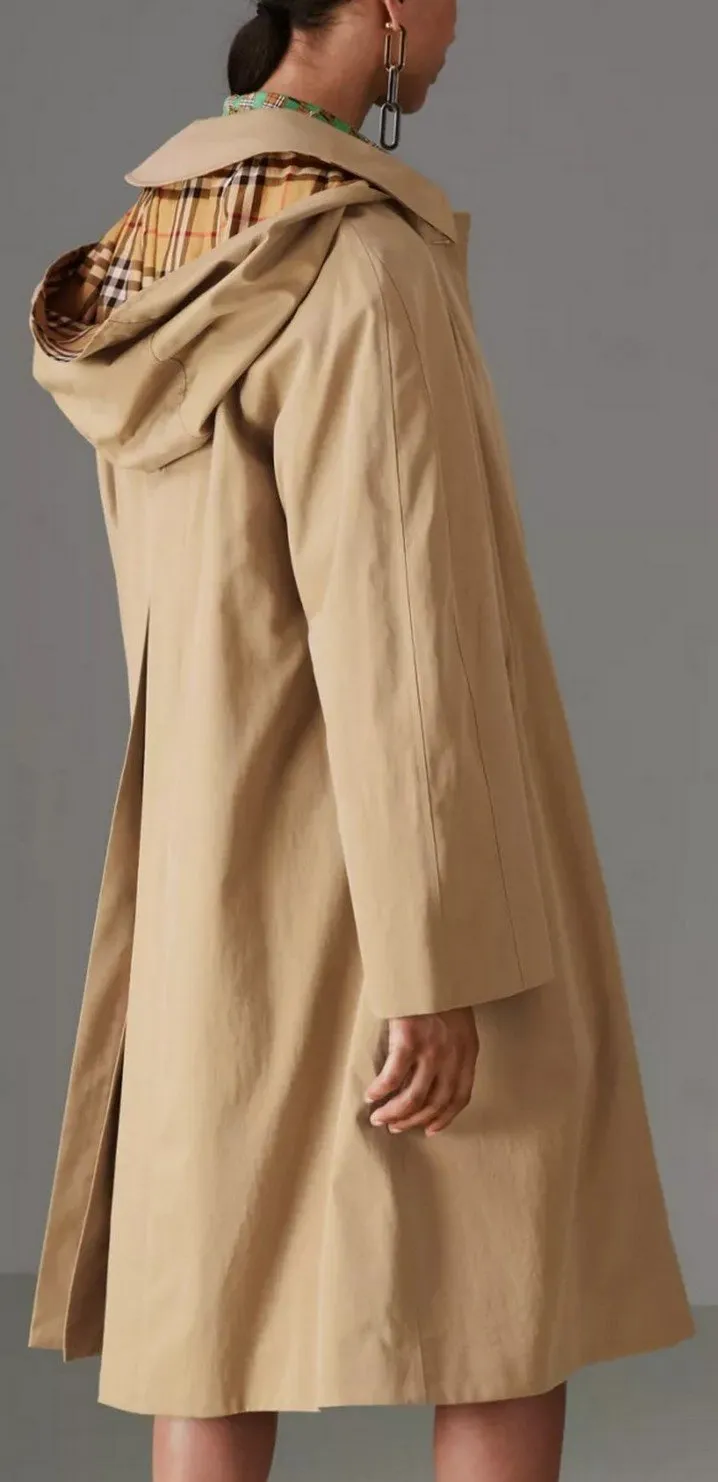 Detachable Hood Tropical Gabardine Car Coat