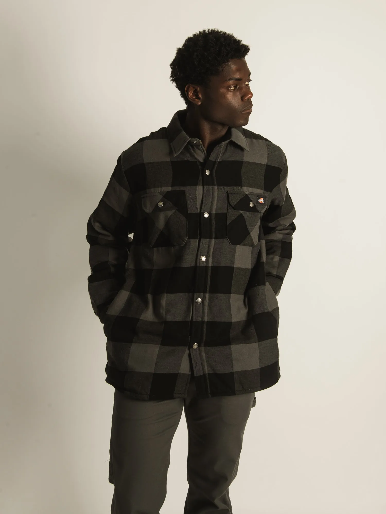 DICKIES SHERPA LINED FLANNEL - CLEARANCE