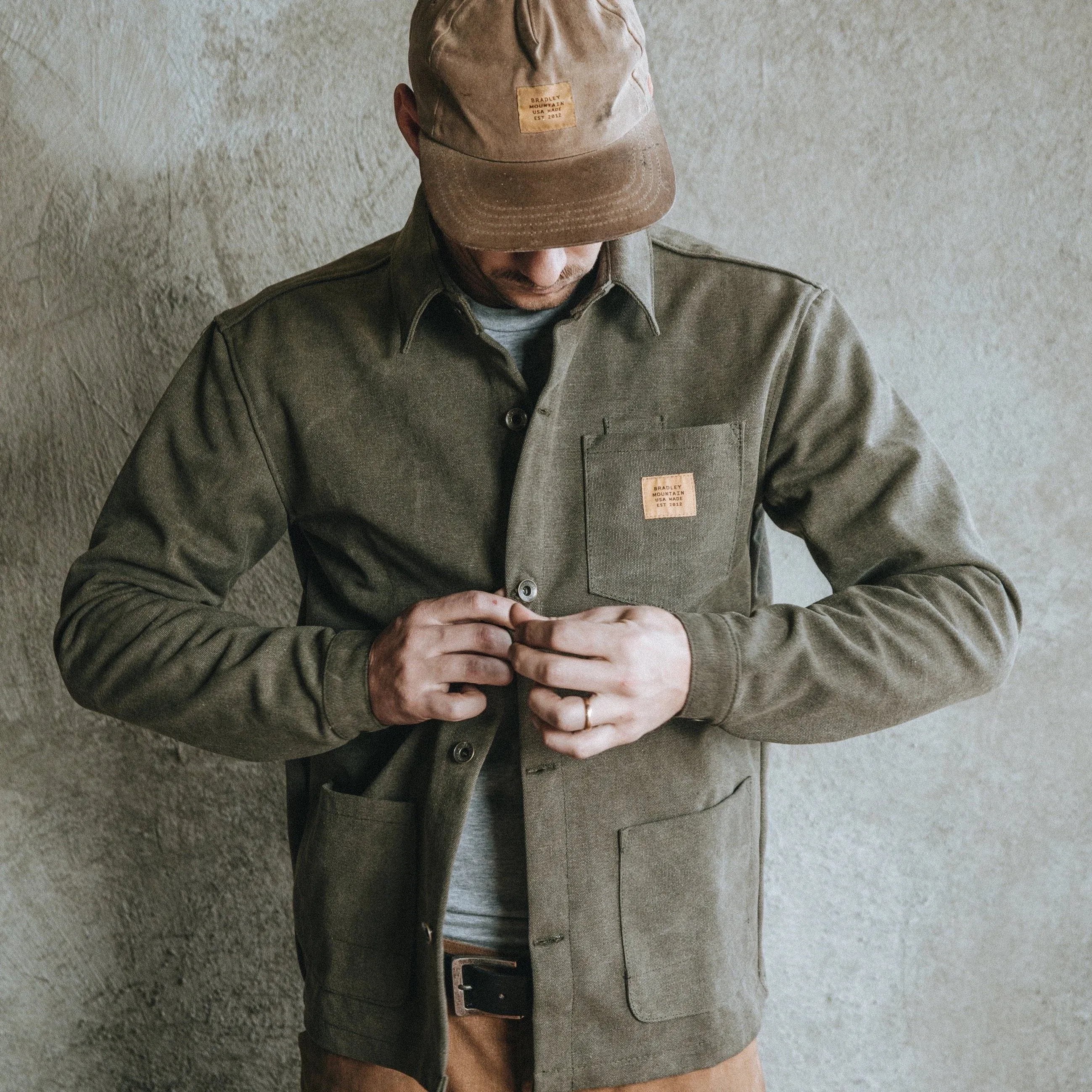 Edison Chore Coat - Stone Washed Olive