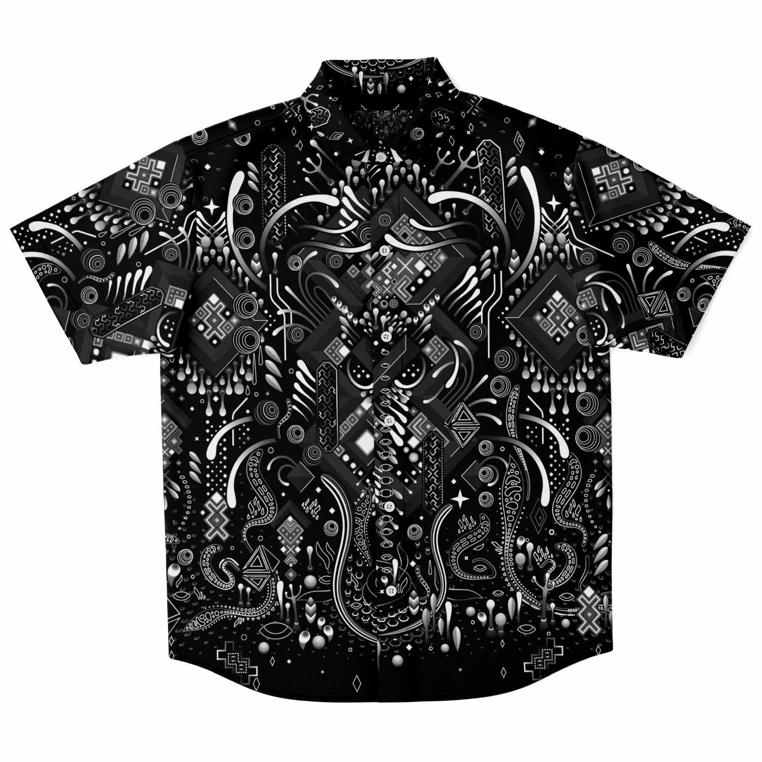 ELEMENTAL JUNGLE Short Sleeve Button Down Shirt | TAS