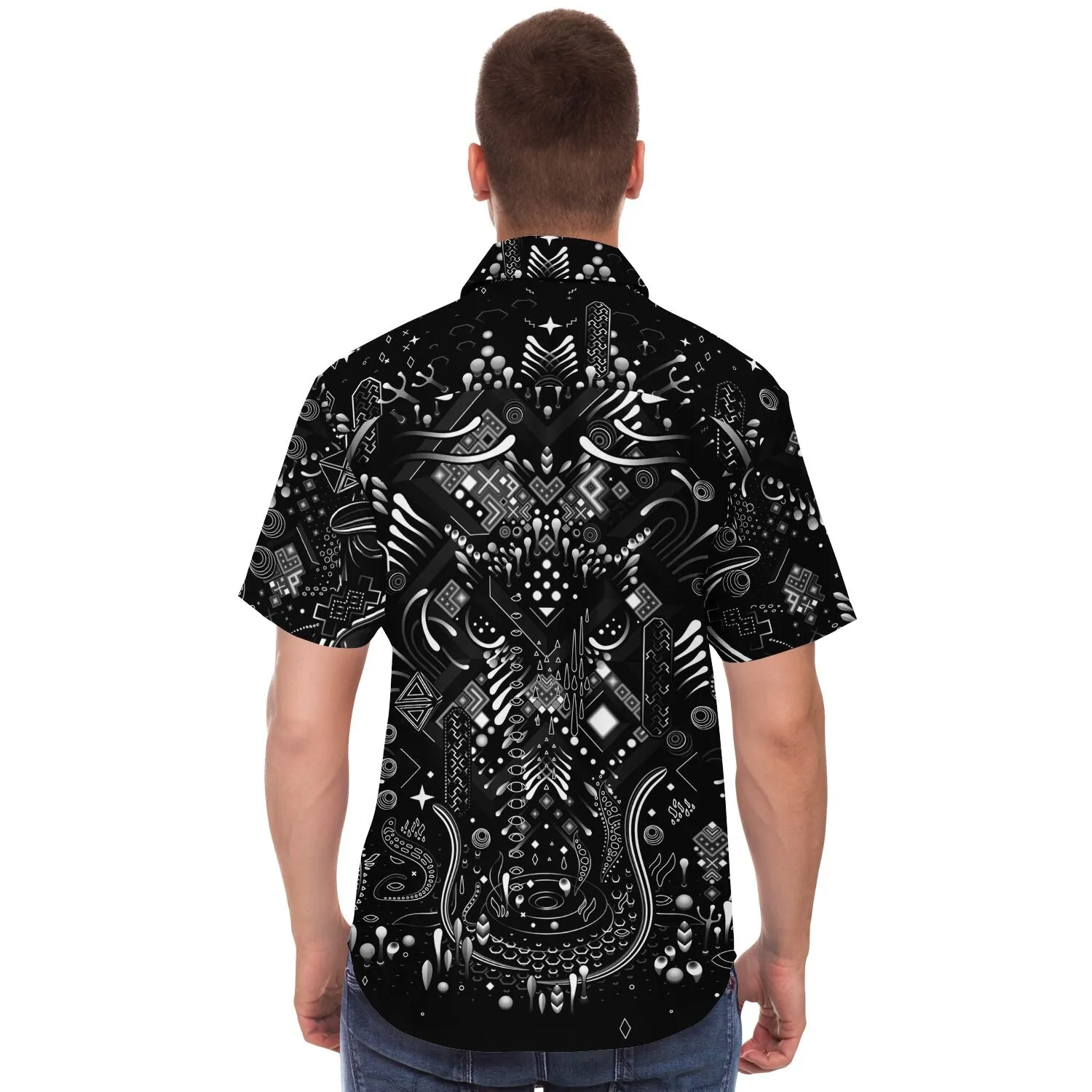 ELEMENTAL JUNGLE Short Sleeve Button Down Shirt | TAS