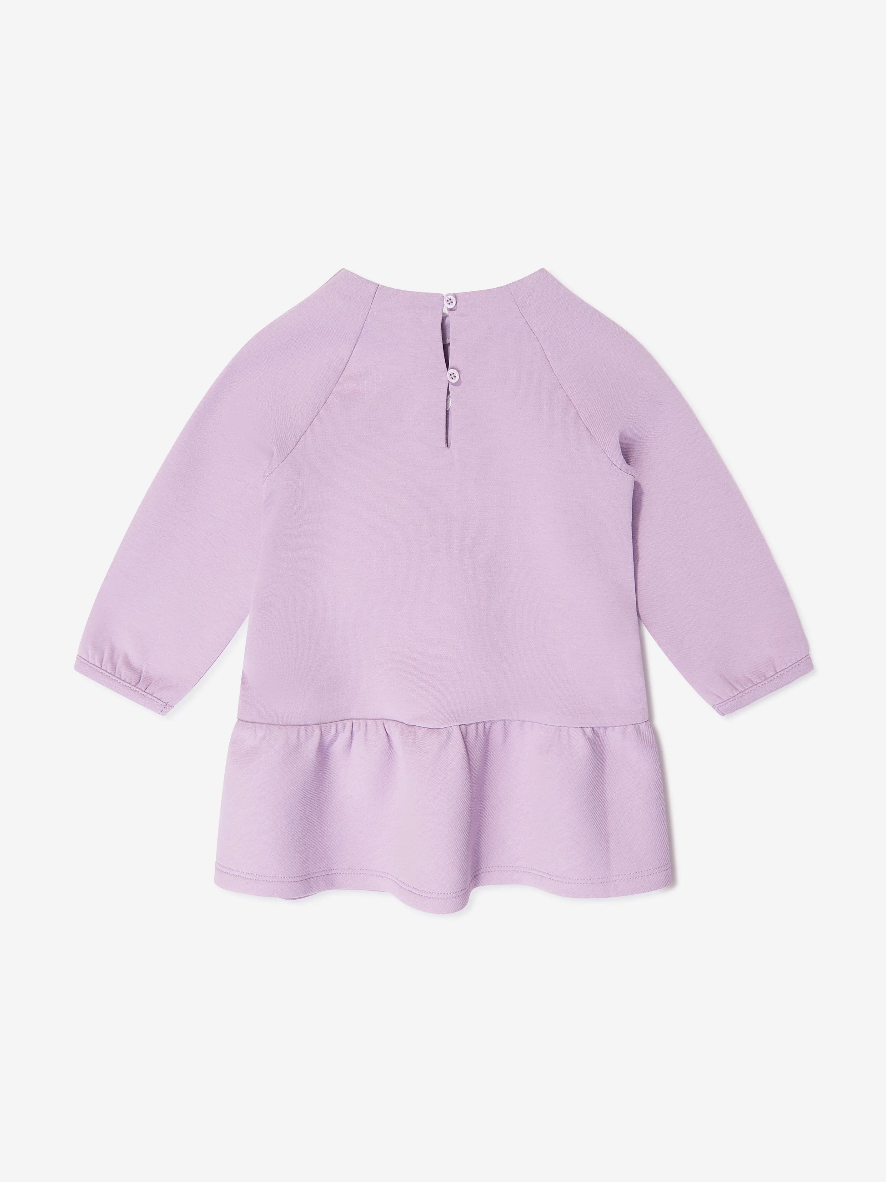 Emporio Armani Baby Girls Logo Sweater Dress in Purple