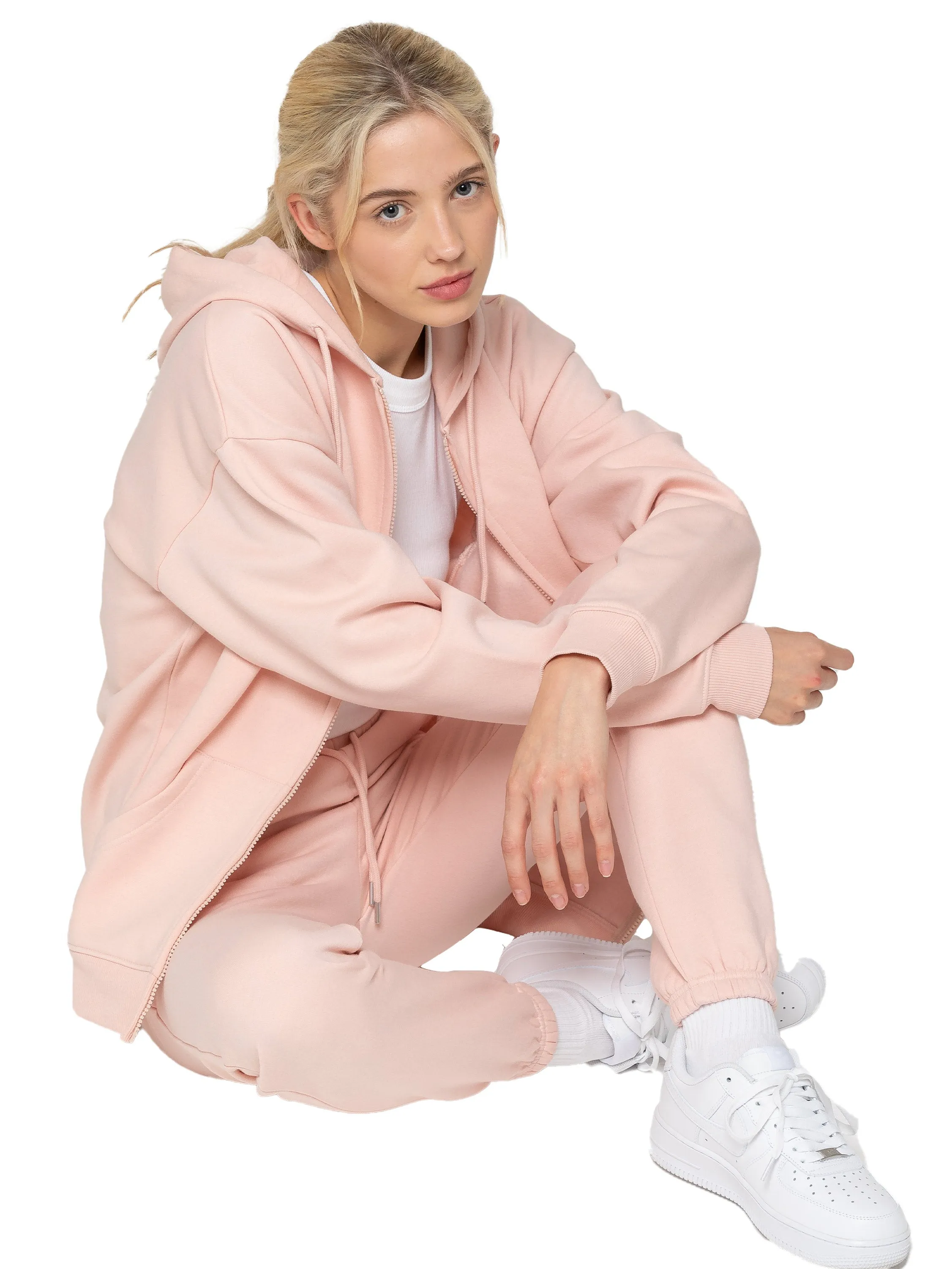 Enzo | Womens Oversized Zip Hoodie Tracksuit Set