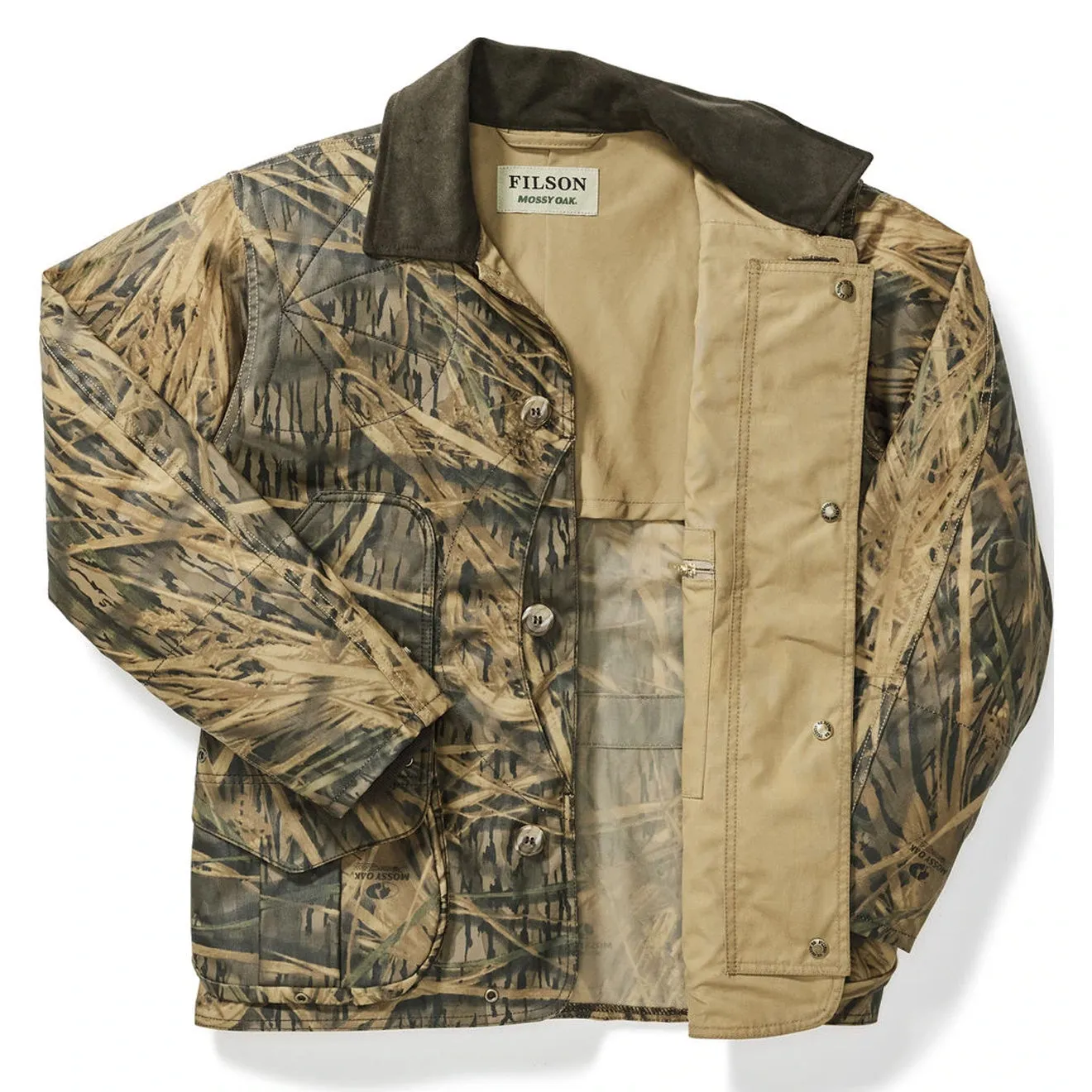 Filson Shelter Waterfowl Upland Coat Shadow Grass