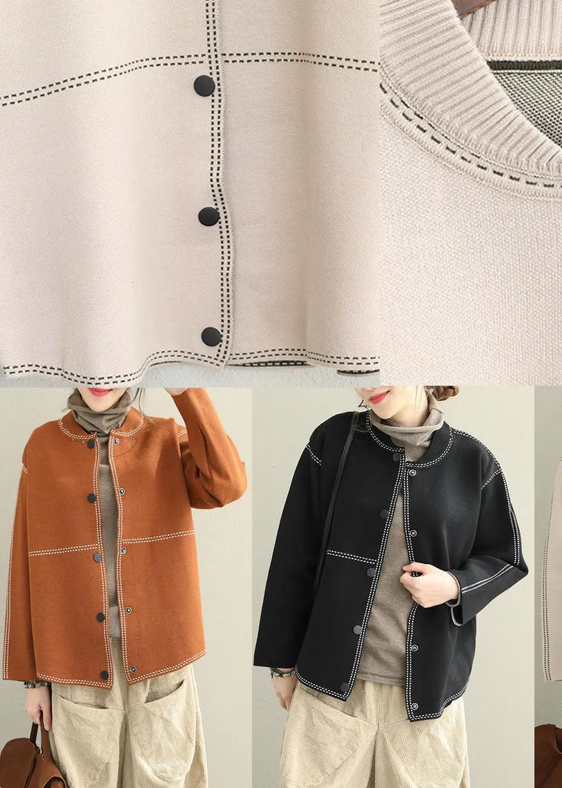 Fine Loose Button Down Sweater Coat Women Casual Tops