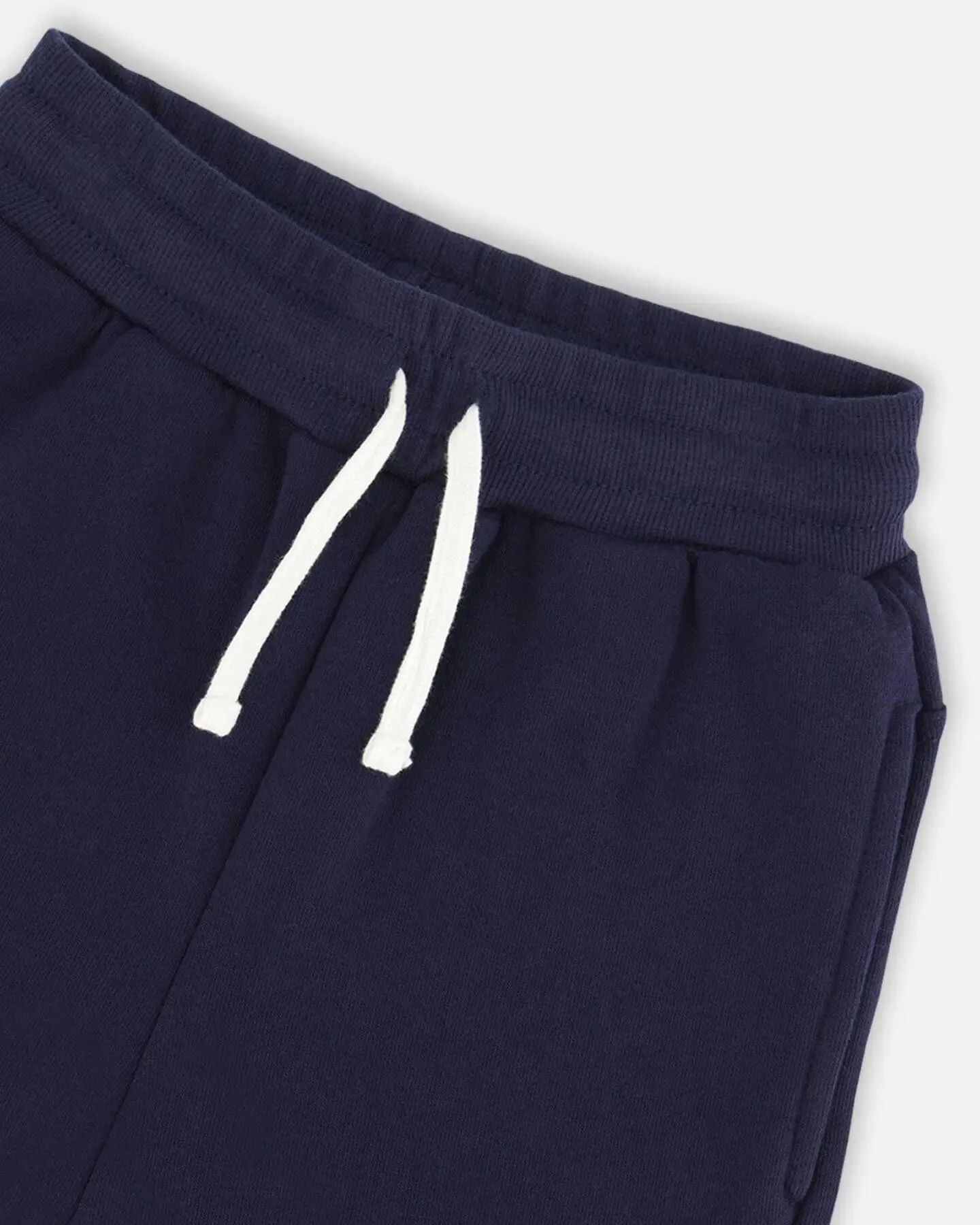 Fleece Sweatpants With Cargo Pockets Navy