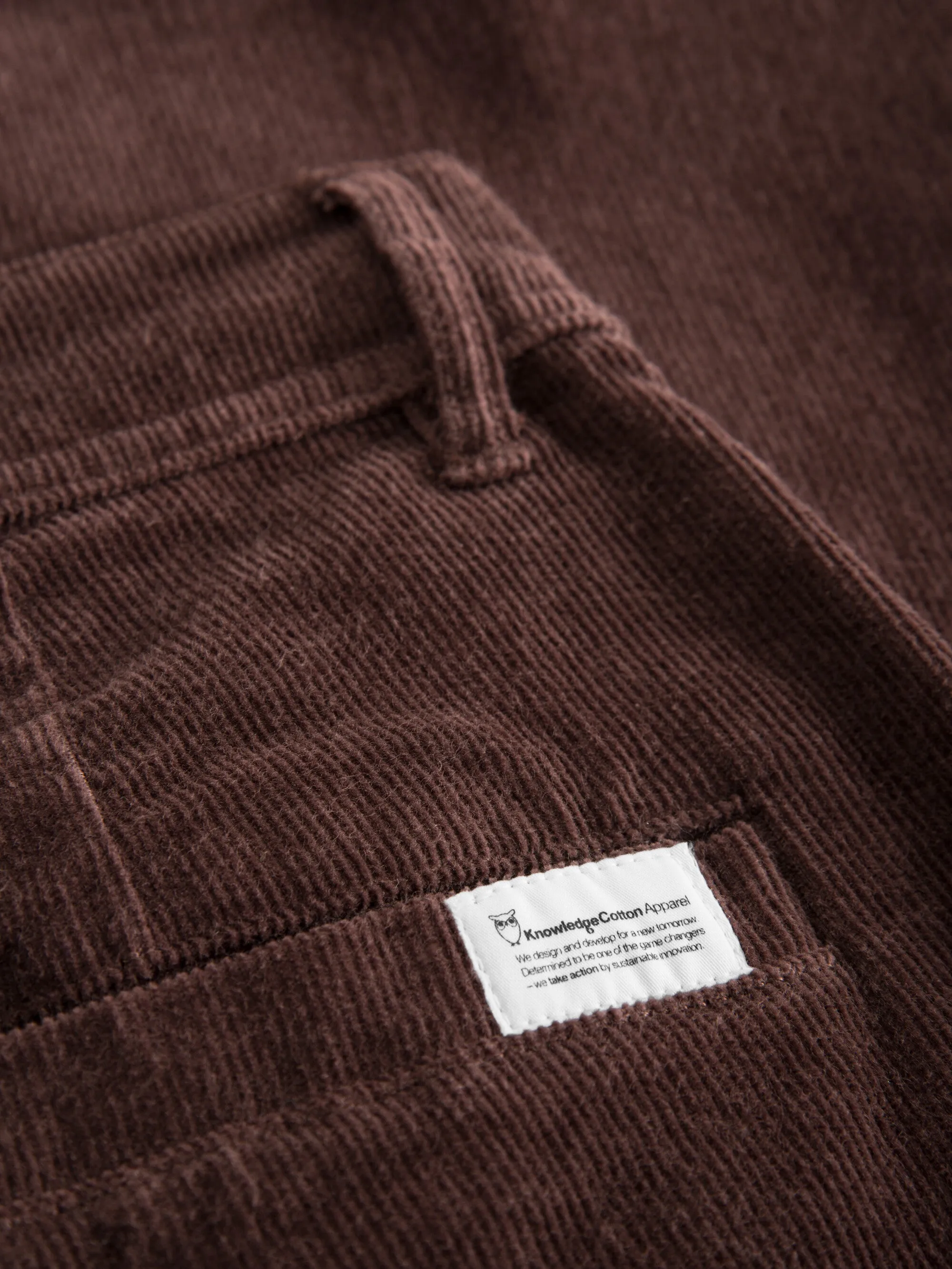 FLINT wide corduroy chino pants - Deep Mahogany