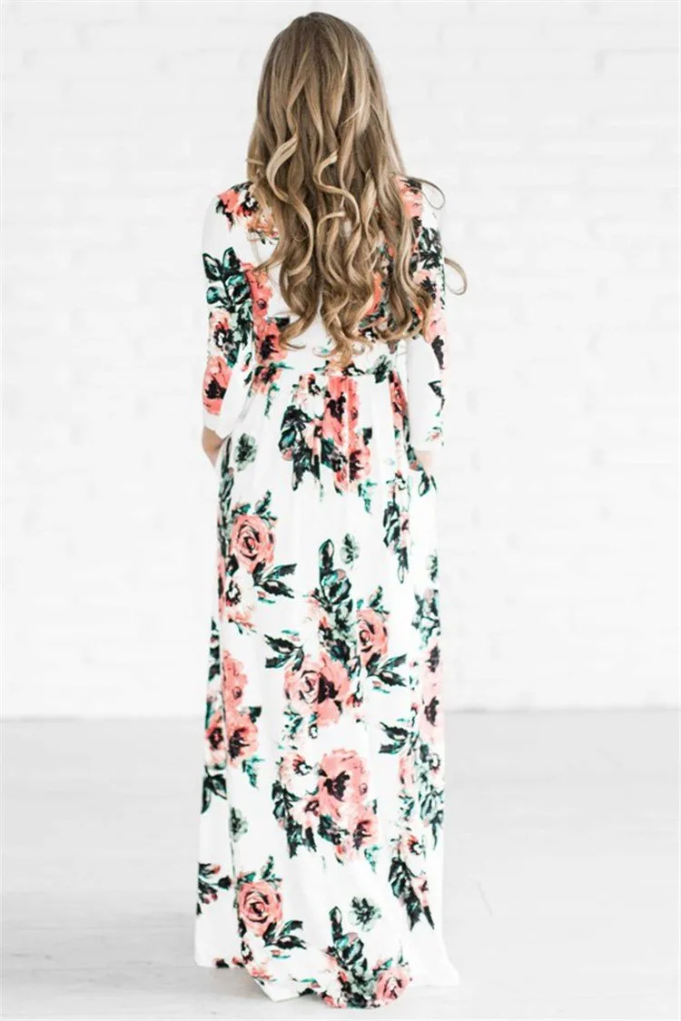 Floral Print Maxi Dress