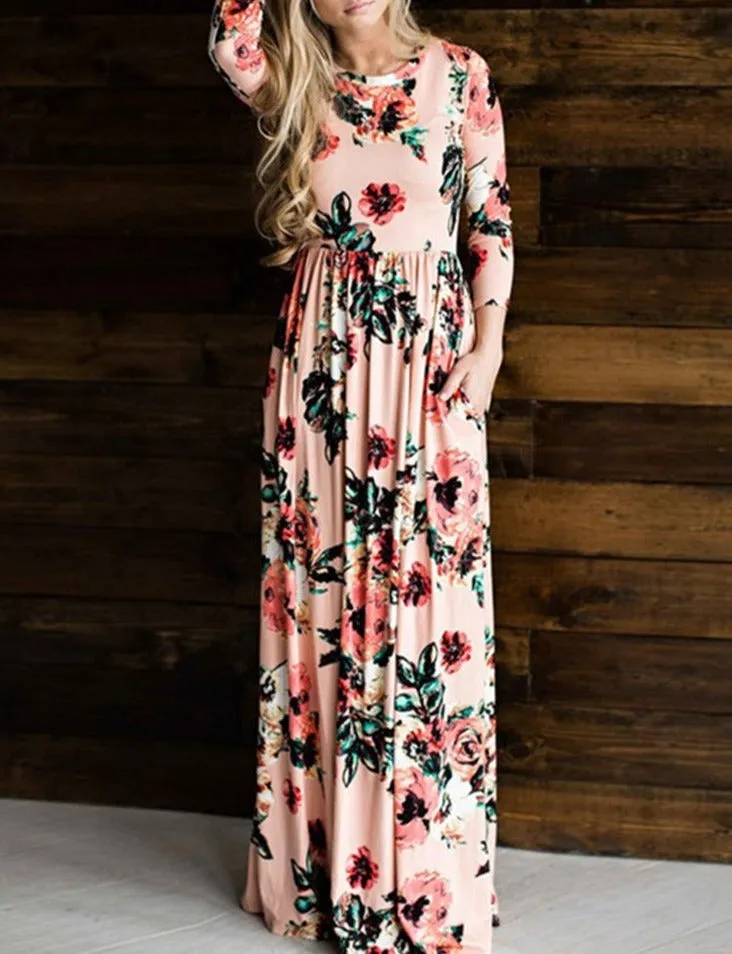 Floral Print Maxi Dress