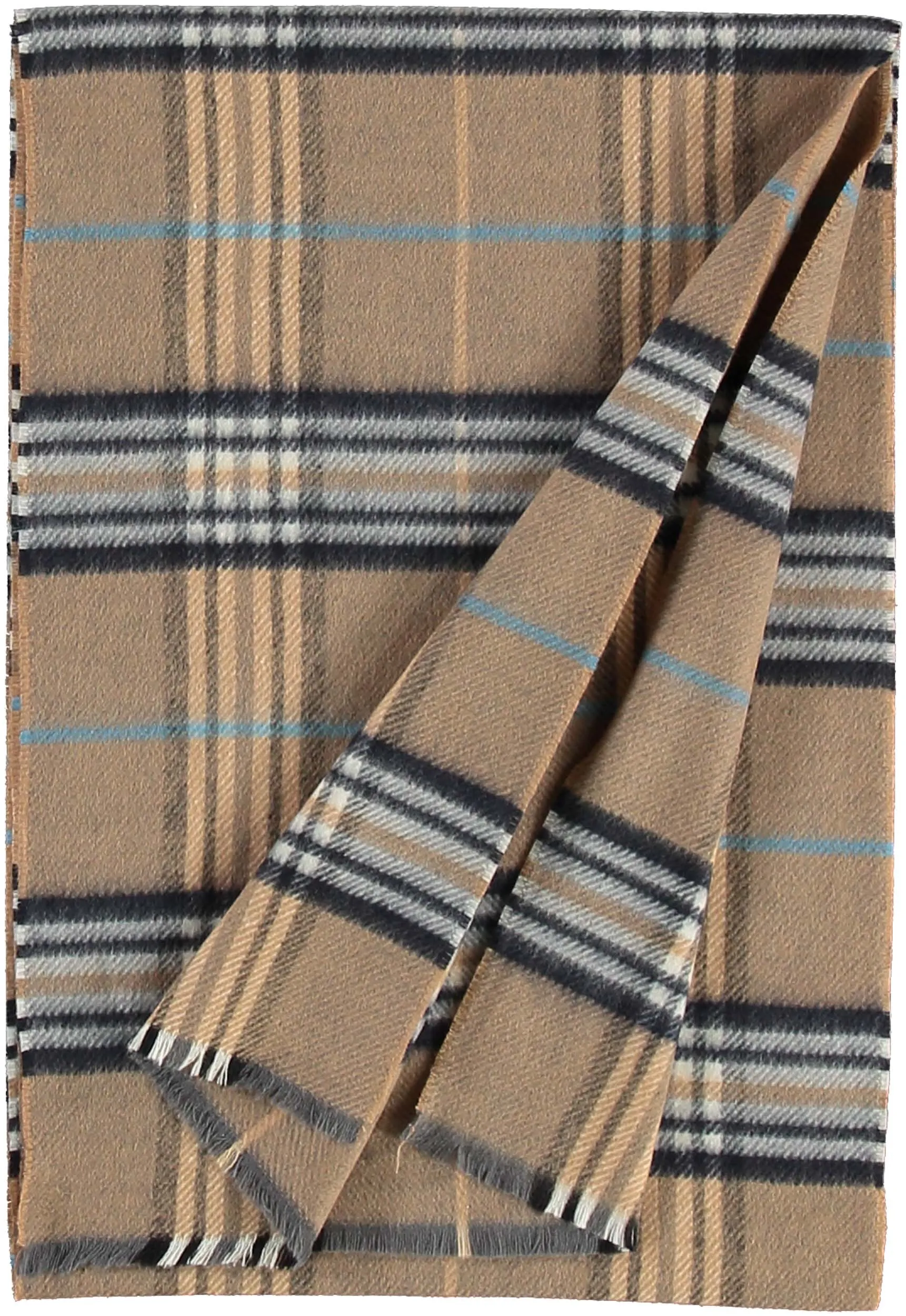 FRAAS Plaid Recycled Woven Scarf