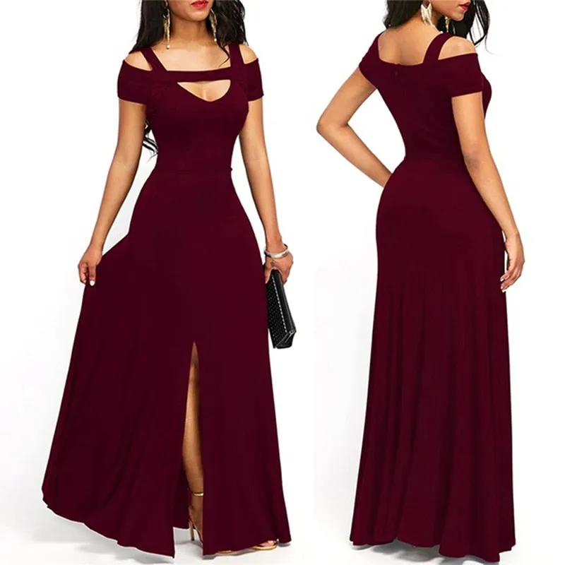 Funki Buys | Dresses | Women's Off Shoulder Long Slim Dress