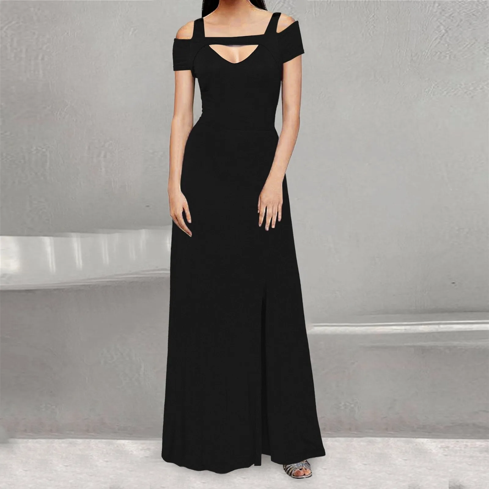 Funki Buys | Dresses | Women's Off Shoulder Long Slim Dress