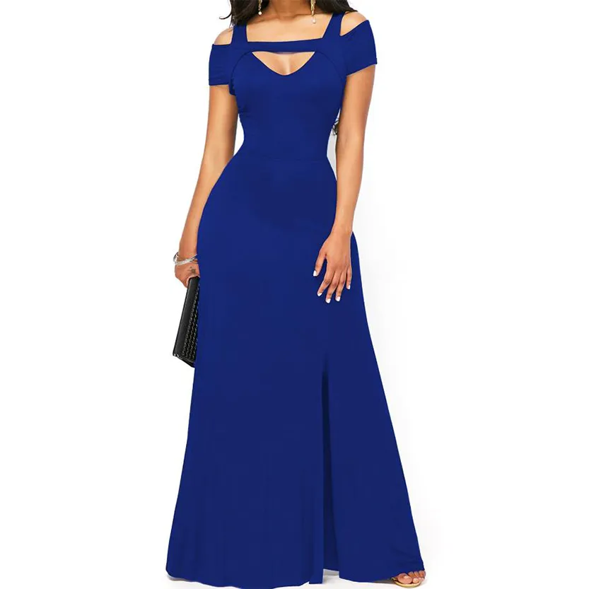 Funki Buys | Dresses | Women's Off Shoulder Long Slim Dress