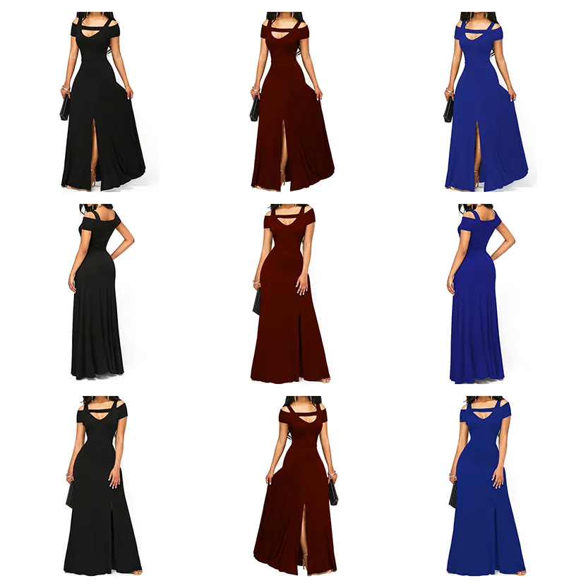 Funki Buys | Dresses | Women's Off Shoulder Long Slim Dress