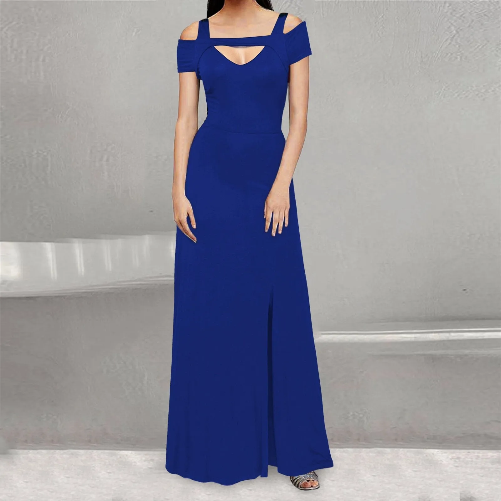 Funki Buys | Dresses | Women's Off Shoulder Long Slim Dress