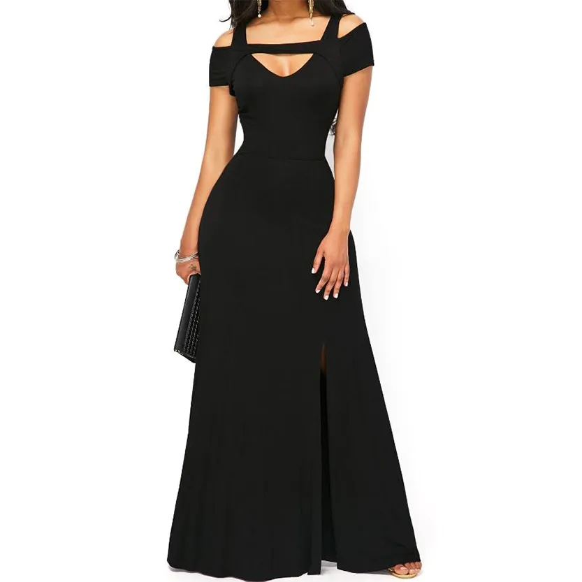 Funki Buys | Dresses | Women's Off Shoulder Long Slim Dress