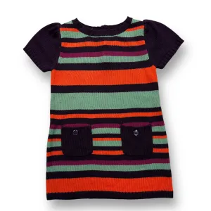 Girls Crazy 8 Size 2T Multi-Color Striped Sweater Dress