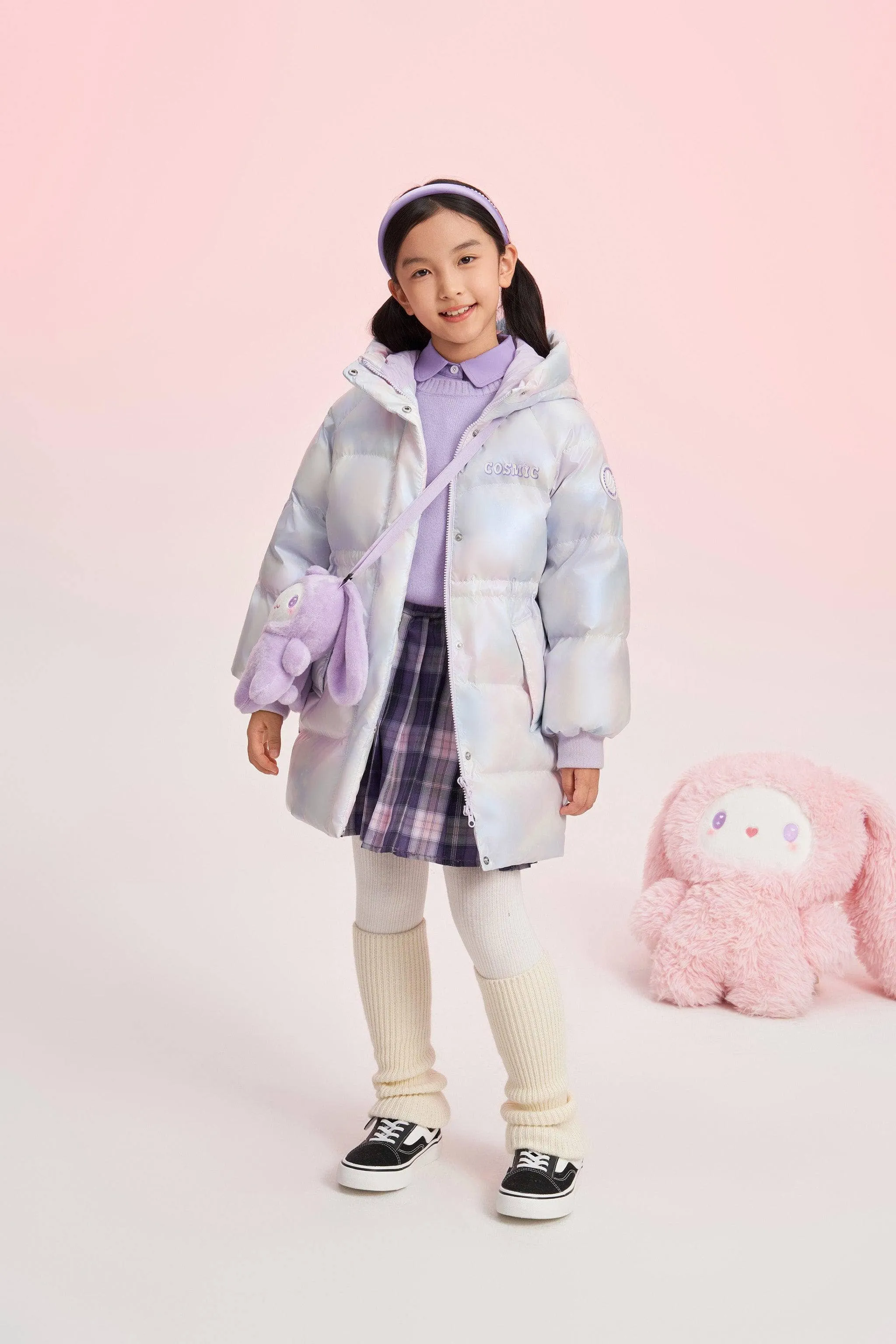 Girl's Floppy Bunny Down Coat