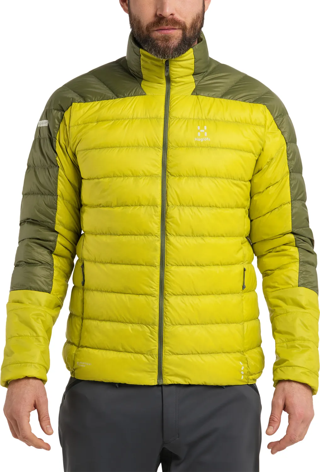 Haglöfs Men&#x27;s L.I.M Down Jacket Aurora/Olive Green | Buy Haglöfs Men&#x27;s L.I.M Down Jacket Aurora/Olive Green here | Outnorth